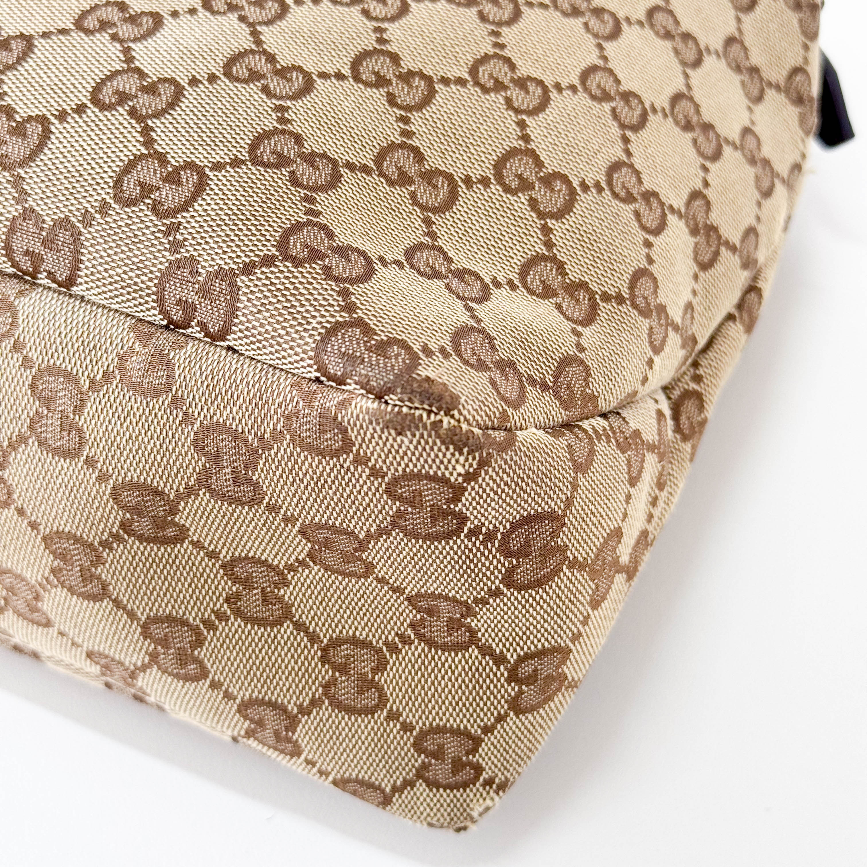 Horsebit Shoulder GG Canvas Hobo Bag