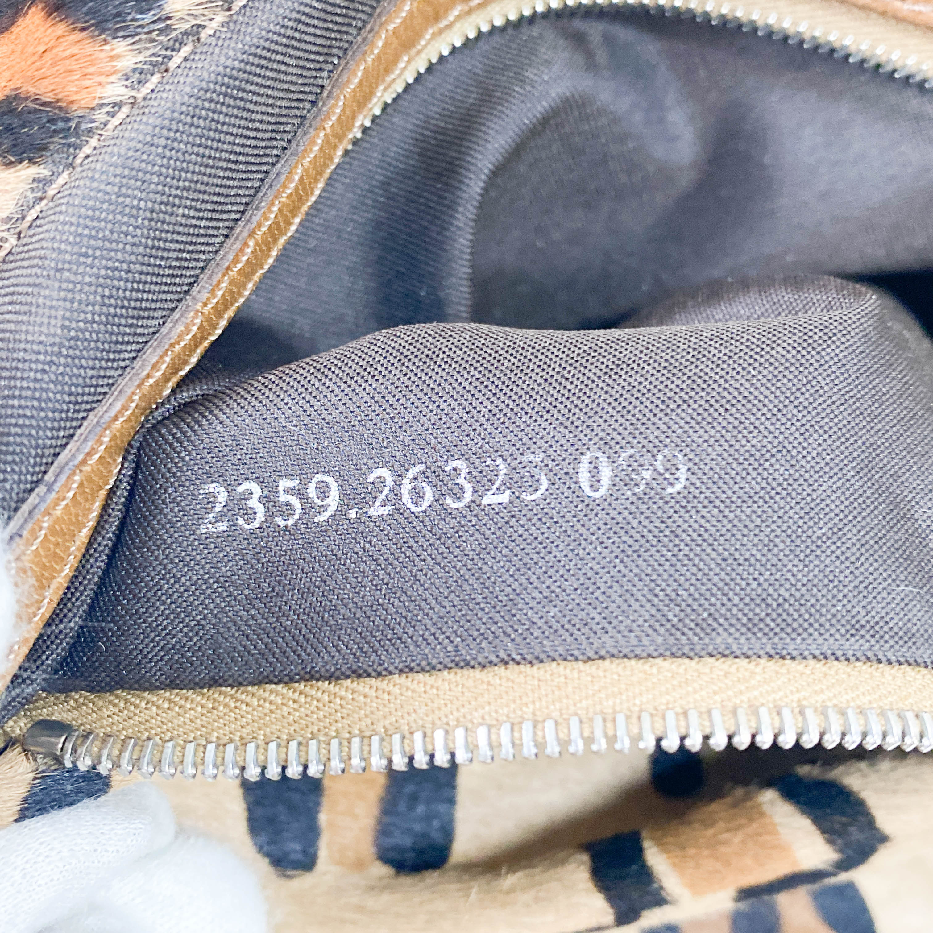 Mamma Baguette Yellow Leopard Print Pony Hair Shoulder Bag