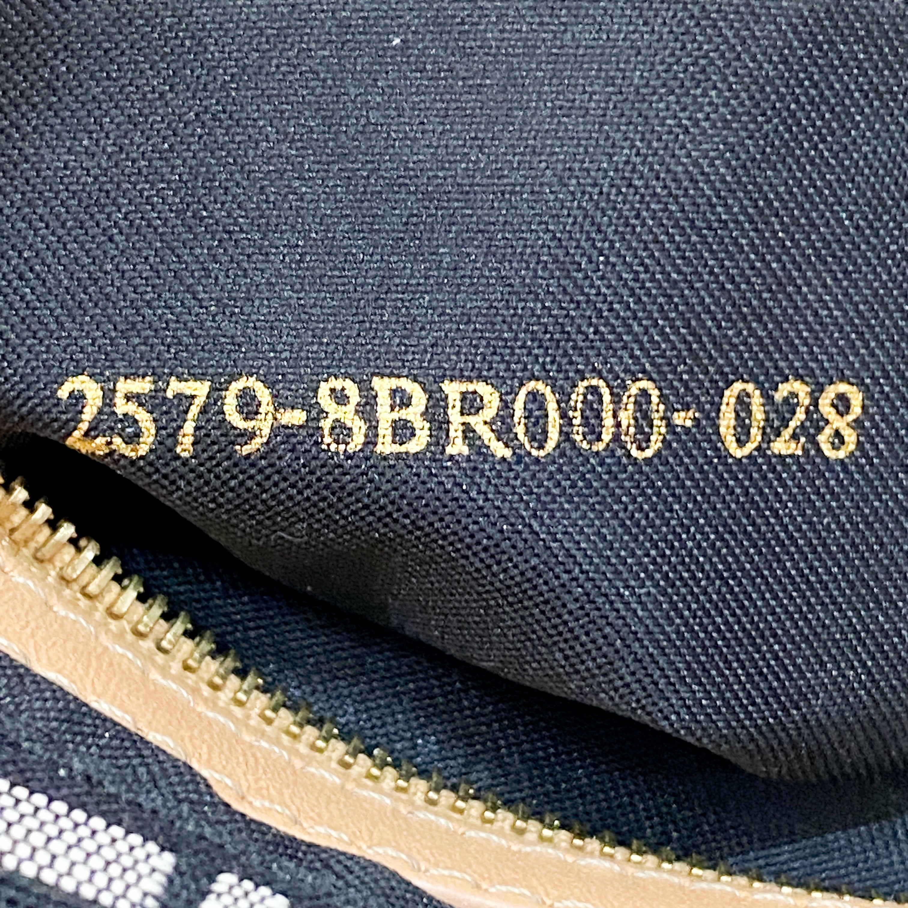 Zucchino Baguette Black Canvas Shoulder Bag