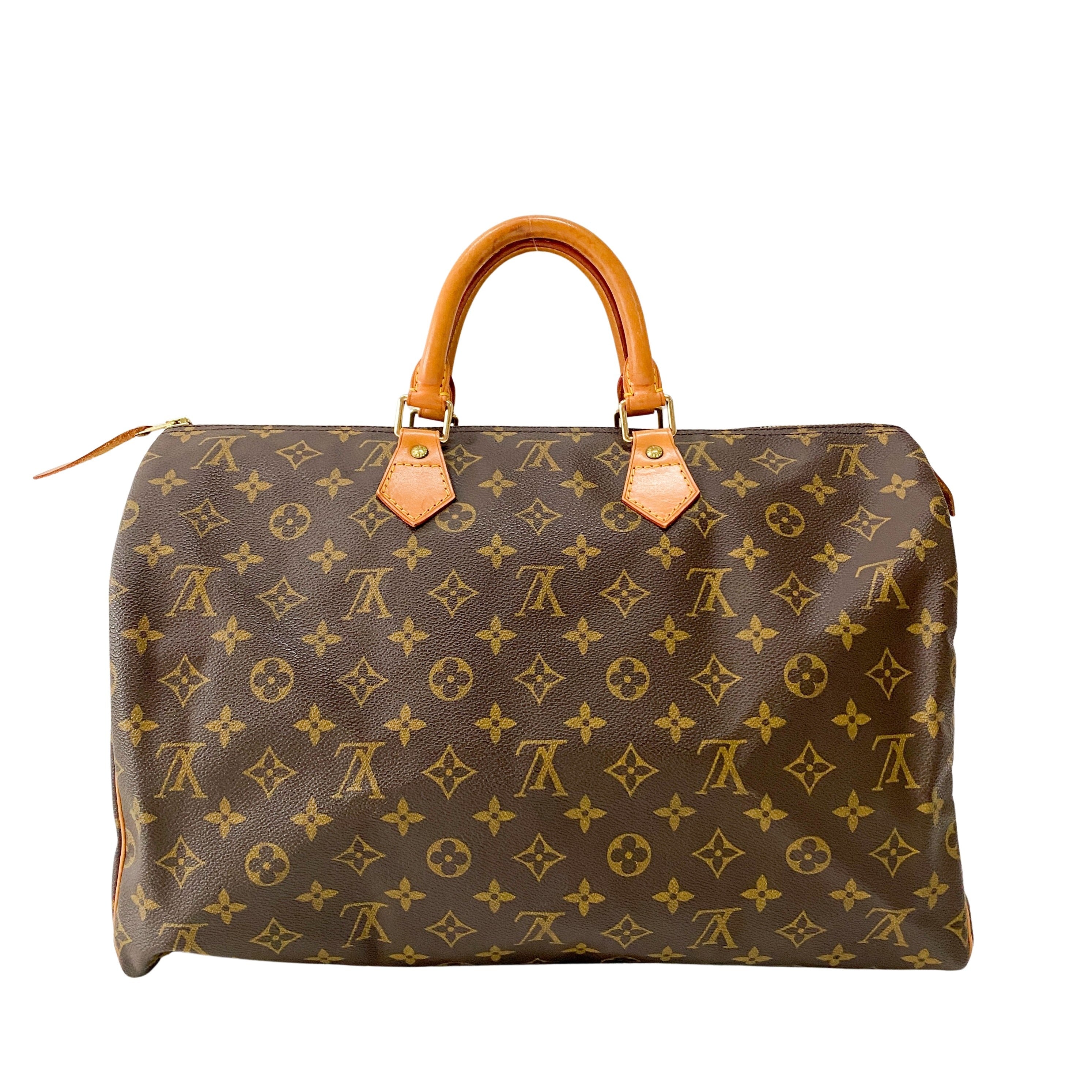 Monogram Speedy 40 Brown Canvas Handbag