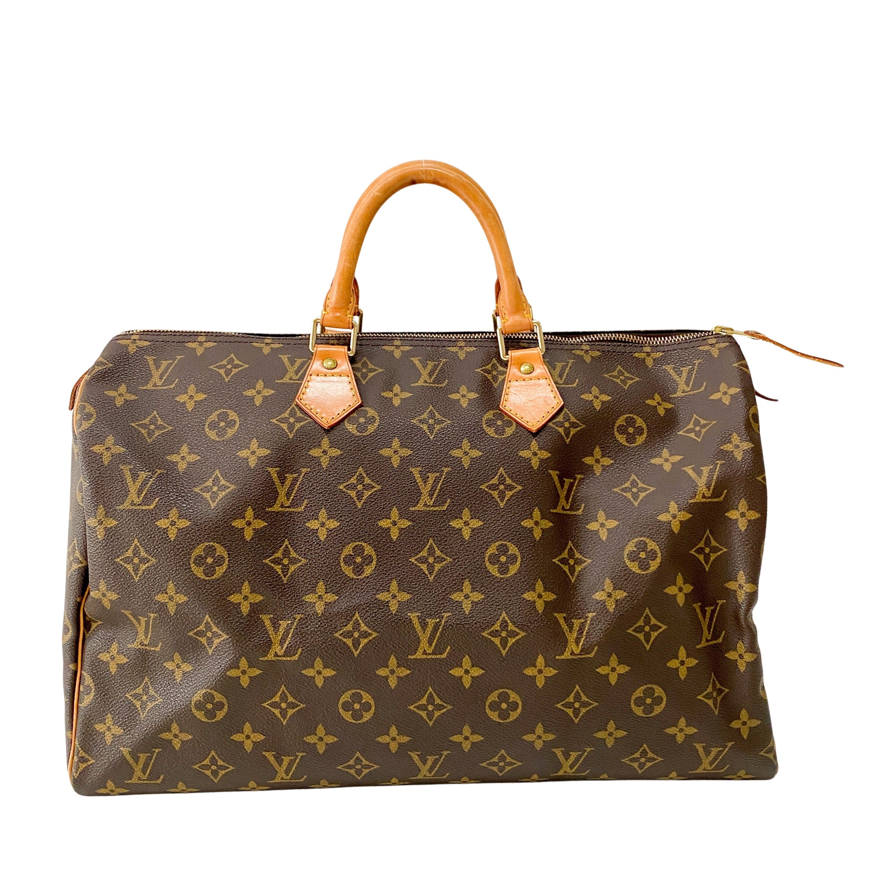 Monogram Speedy 40 Brown Canvas Handbag