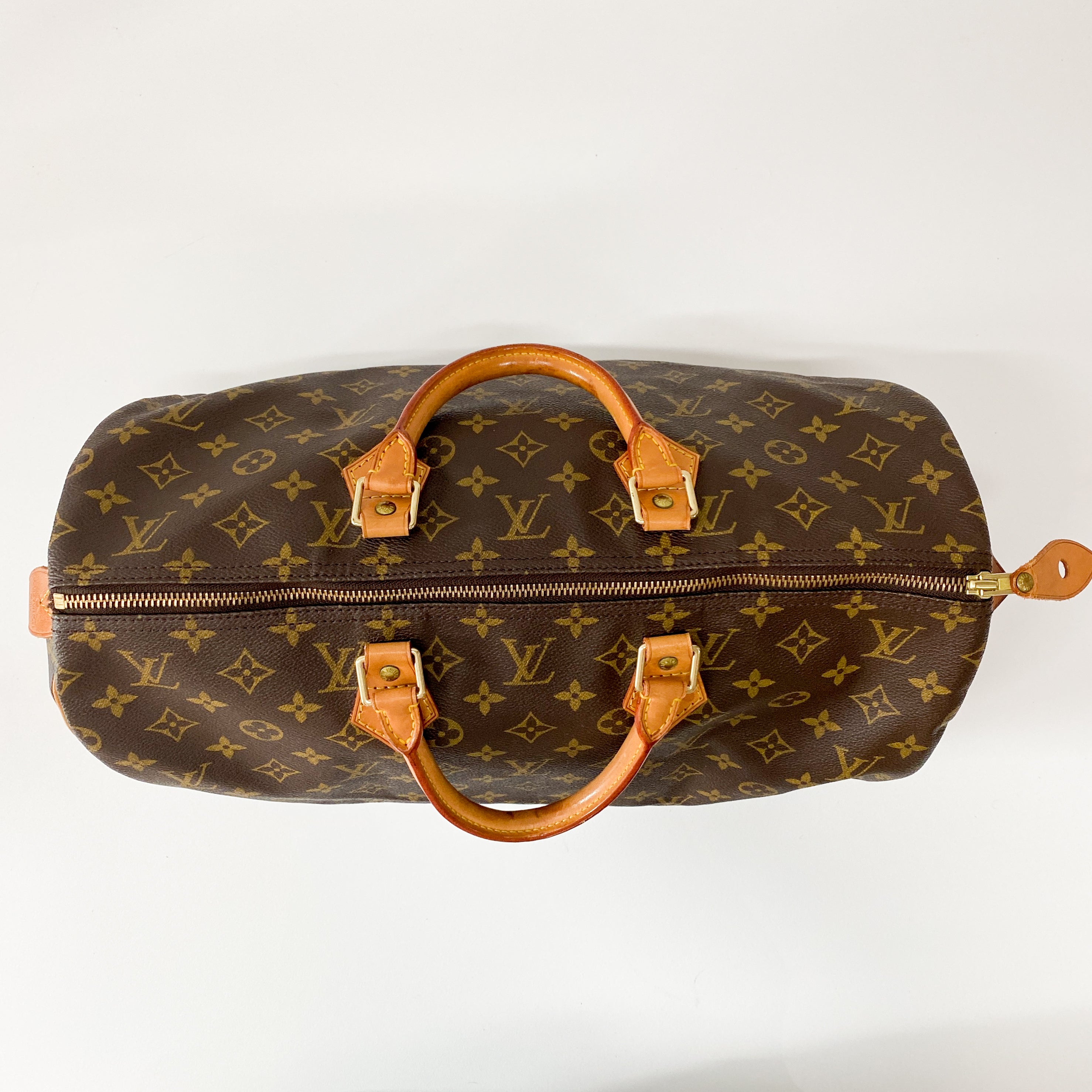 Monogram Speedy 40 Brown Canvas Handbag