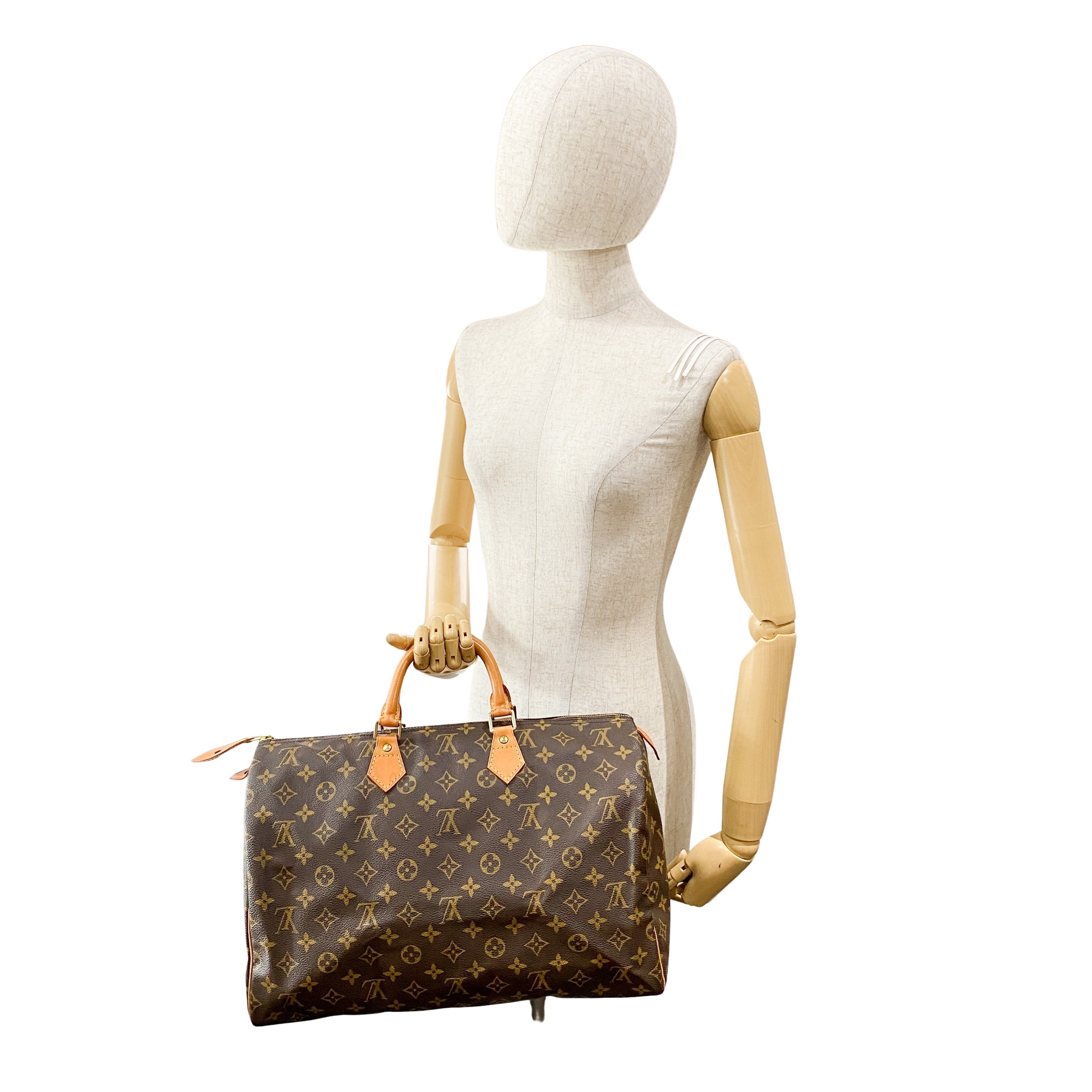 Monogram Speedy 40 Brown Canvas Handbag