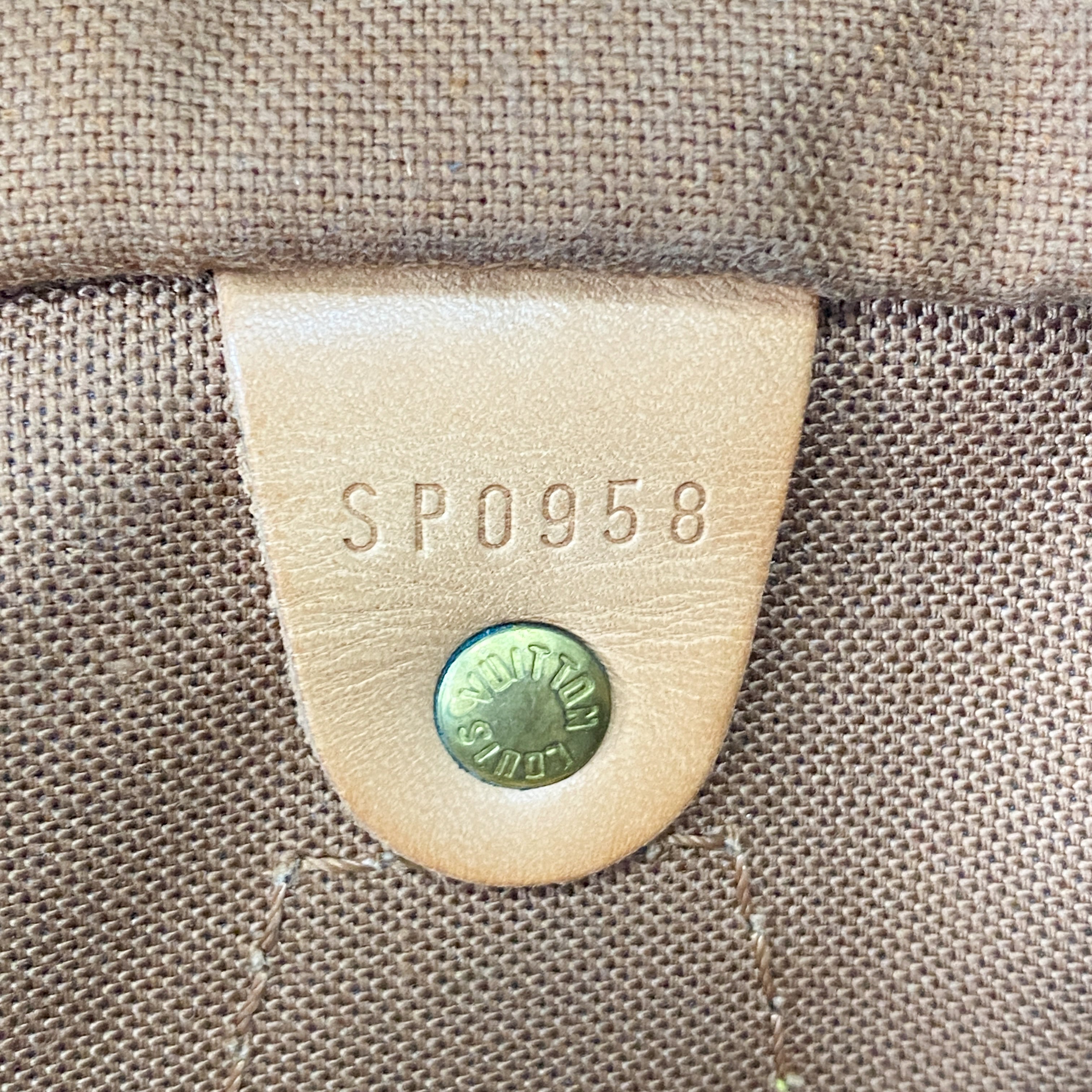 Monogram Speedy 40 Brown Canvas Handbag