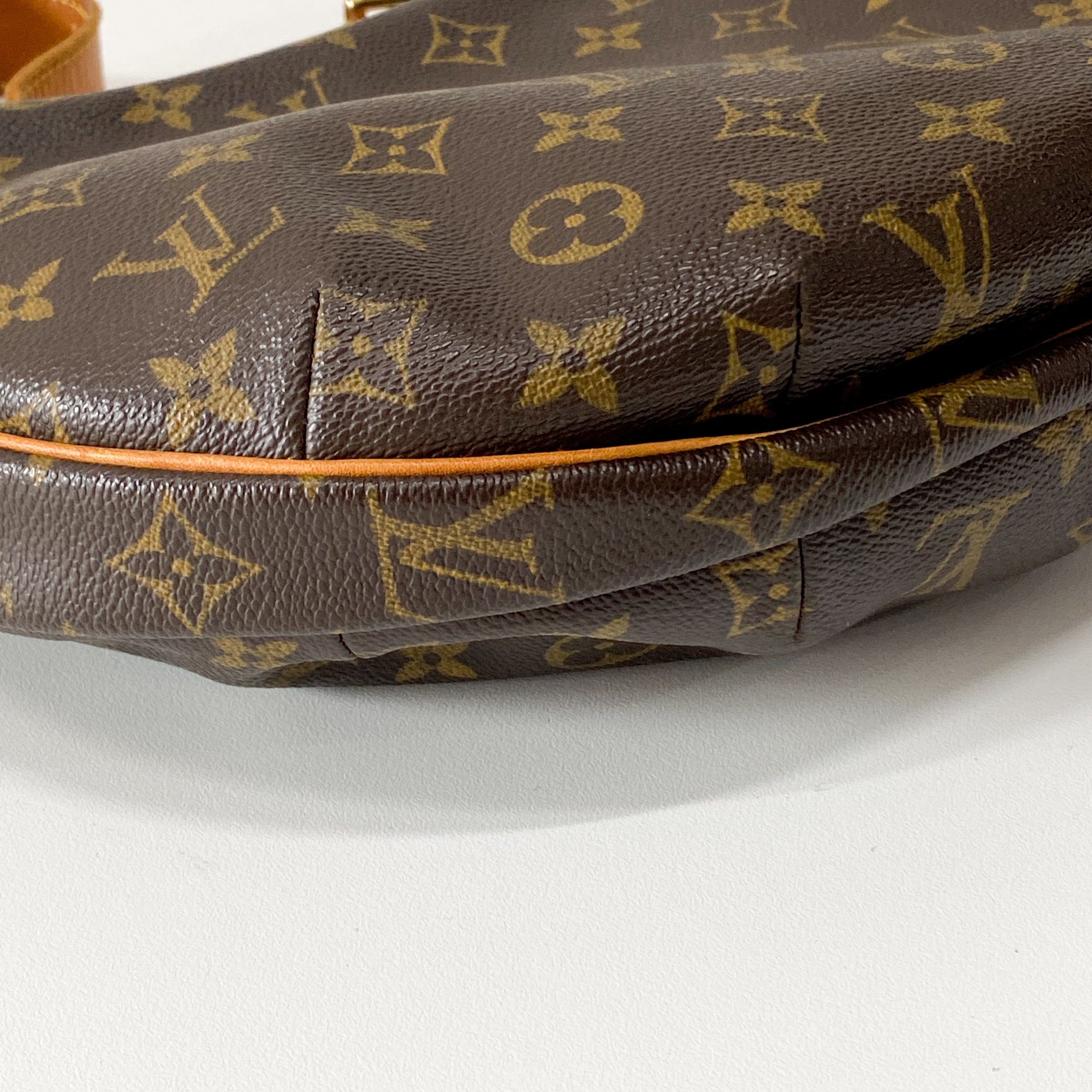 Croissant MM Monogram Brown Canvas Shoulder Bag