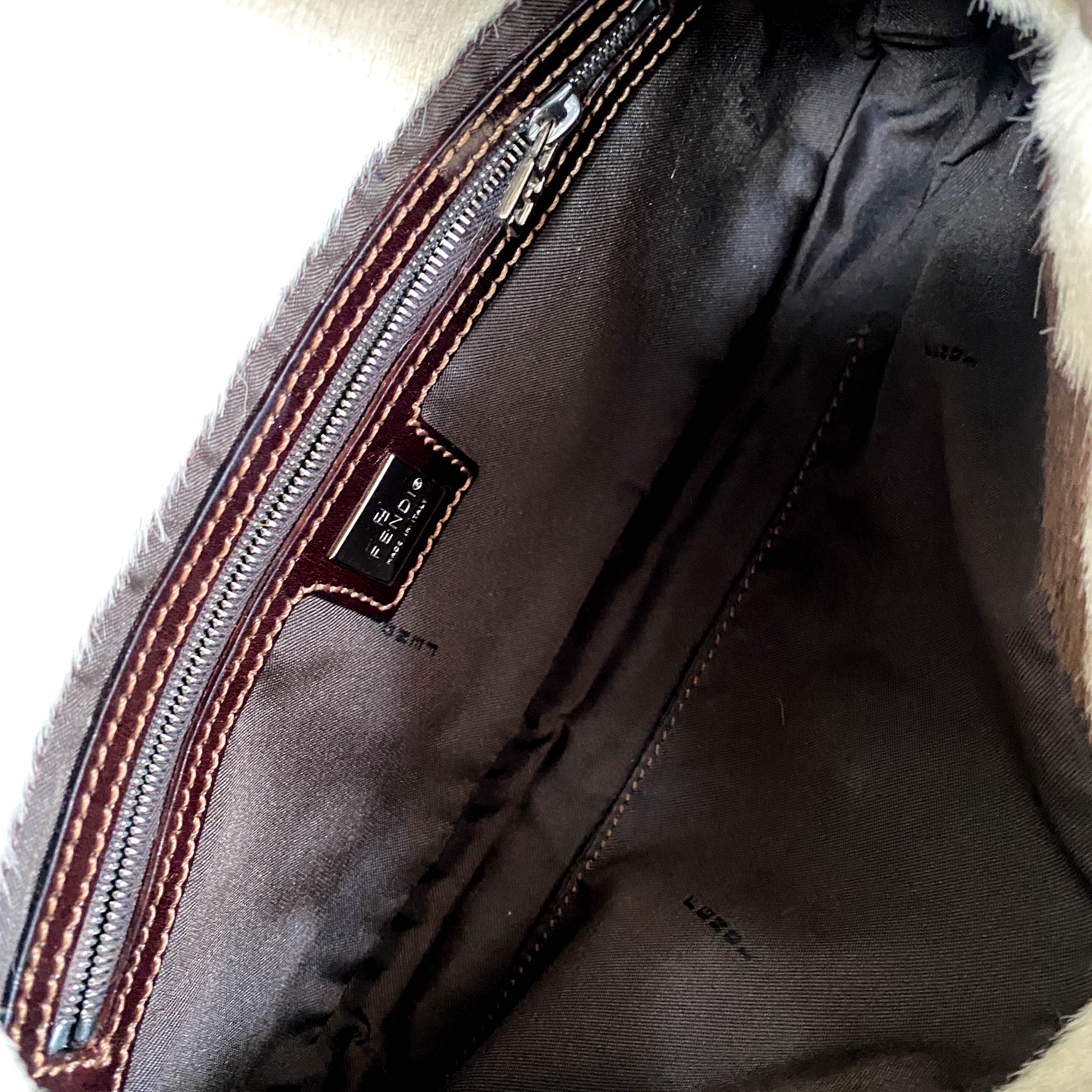 Baguette Cow Print Pony Hair Shoulder Bag