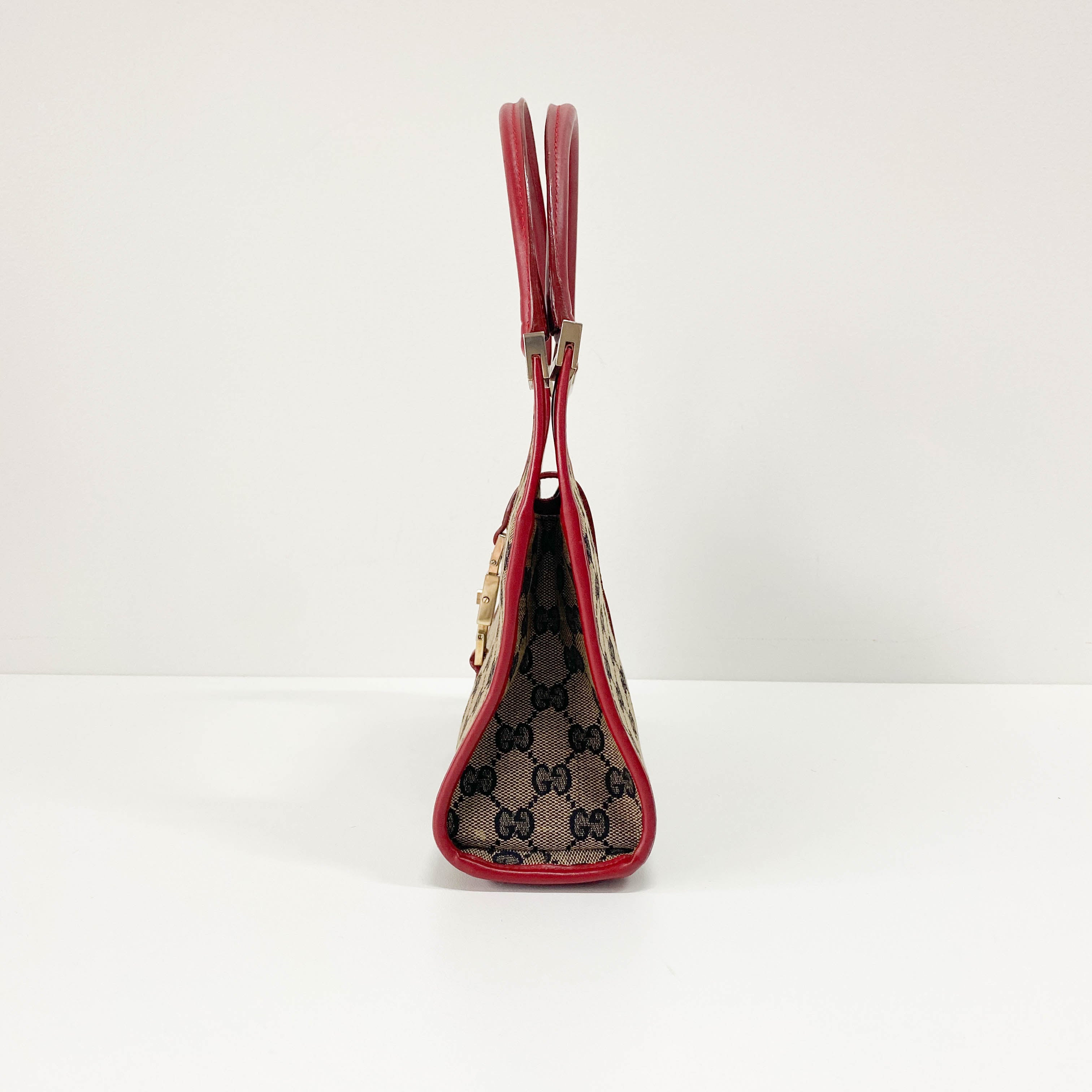 Jackie GG Supreme Brown Canvas Shoulder Bag