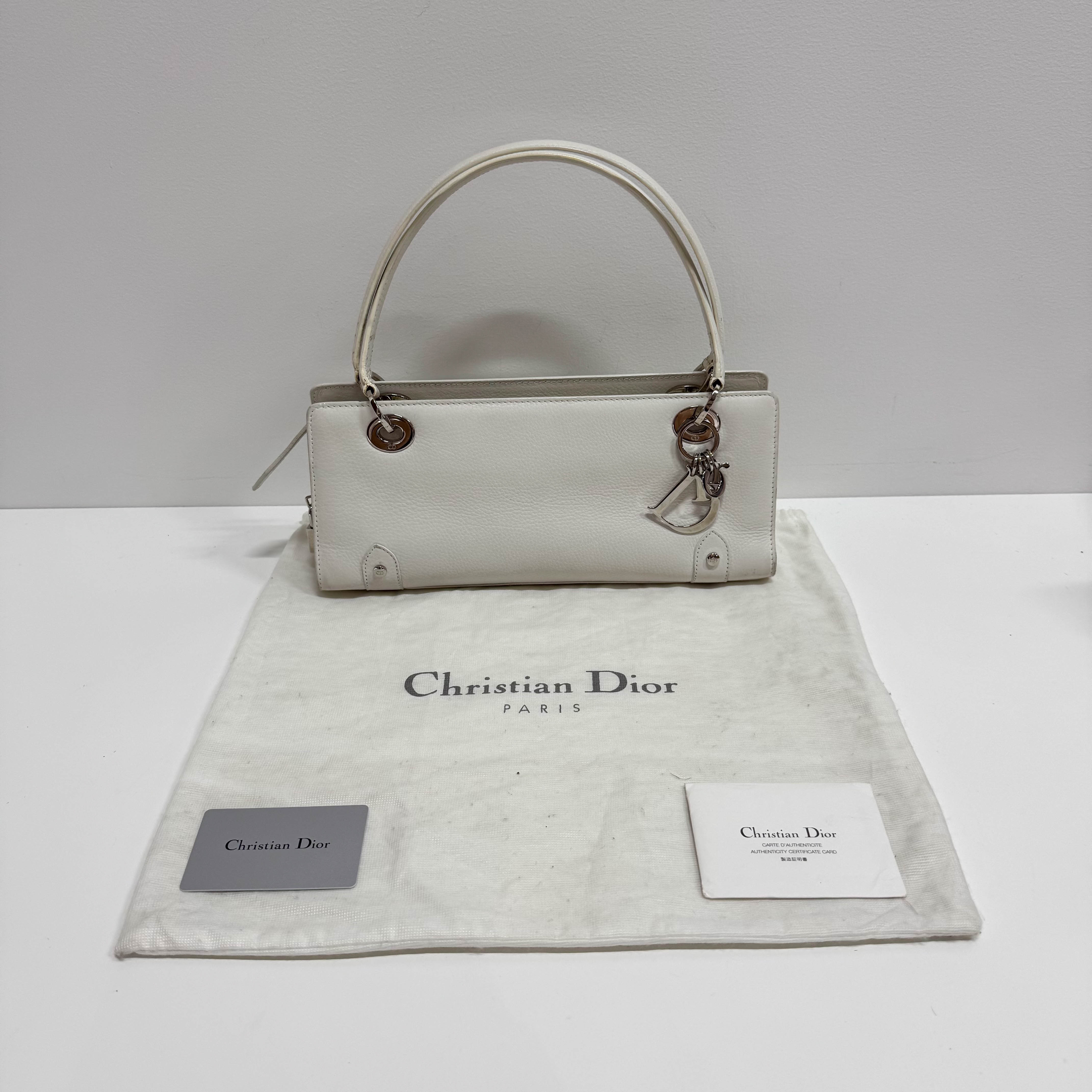 White Leather Shoulder Bag