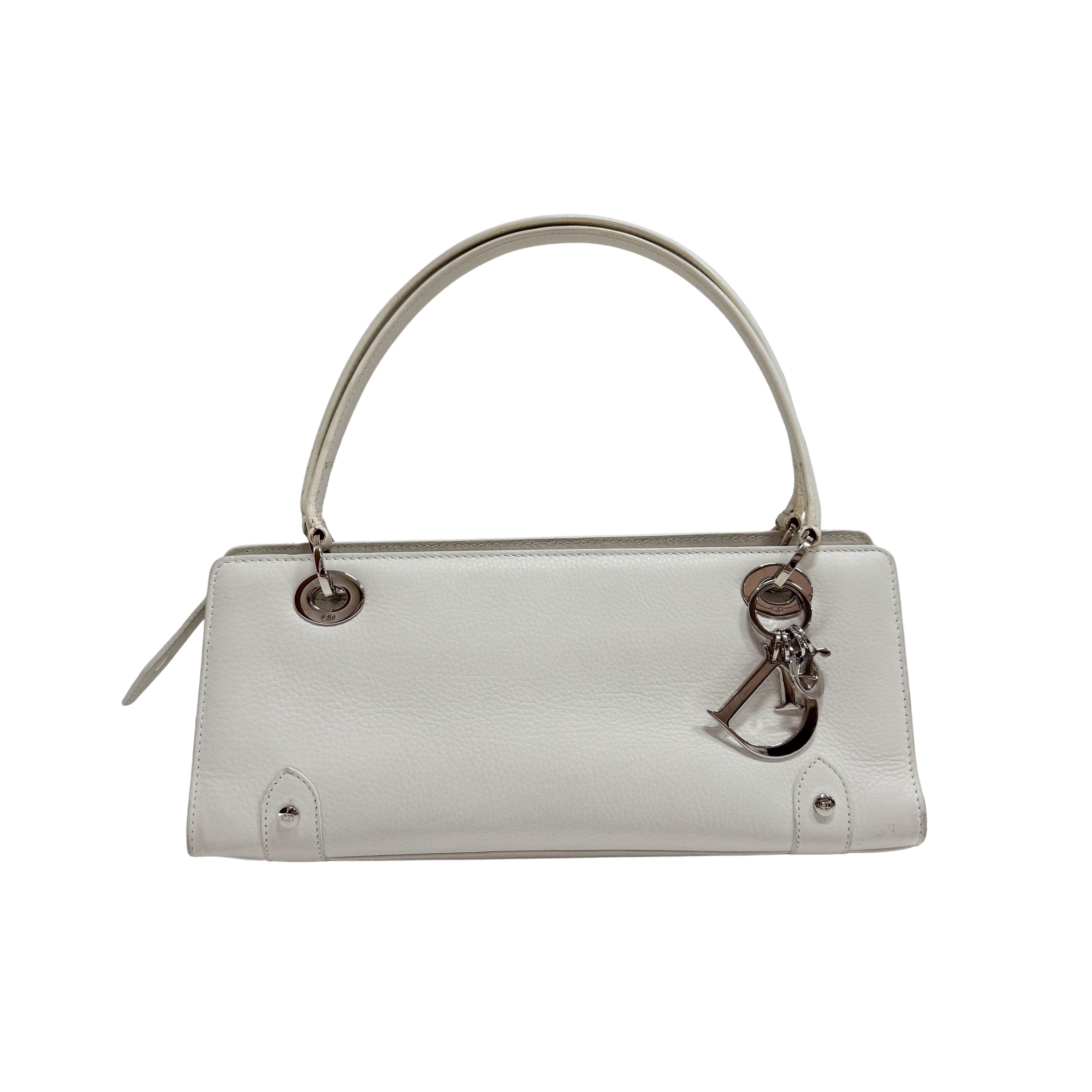 White Leather Shoulder Bag