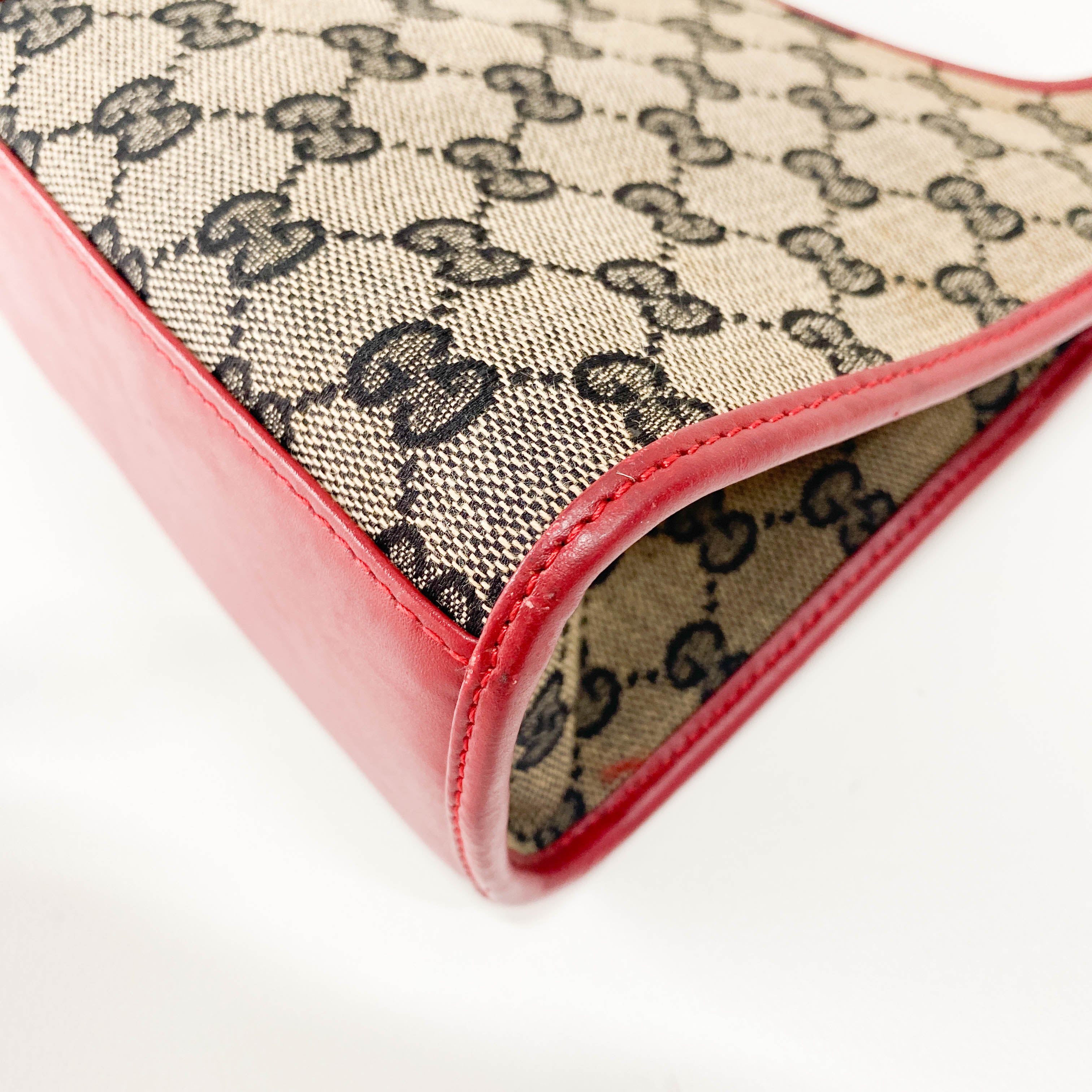 Jackie GG Supreme Brown Canvas Shoulder Bag