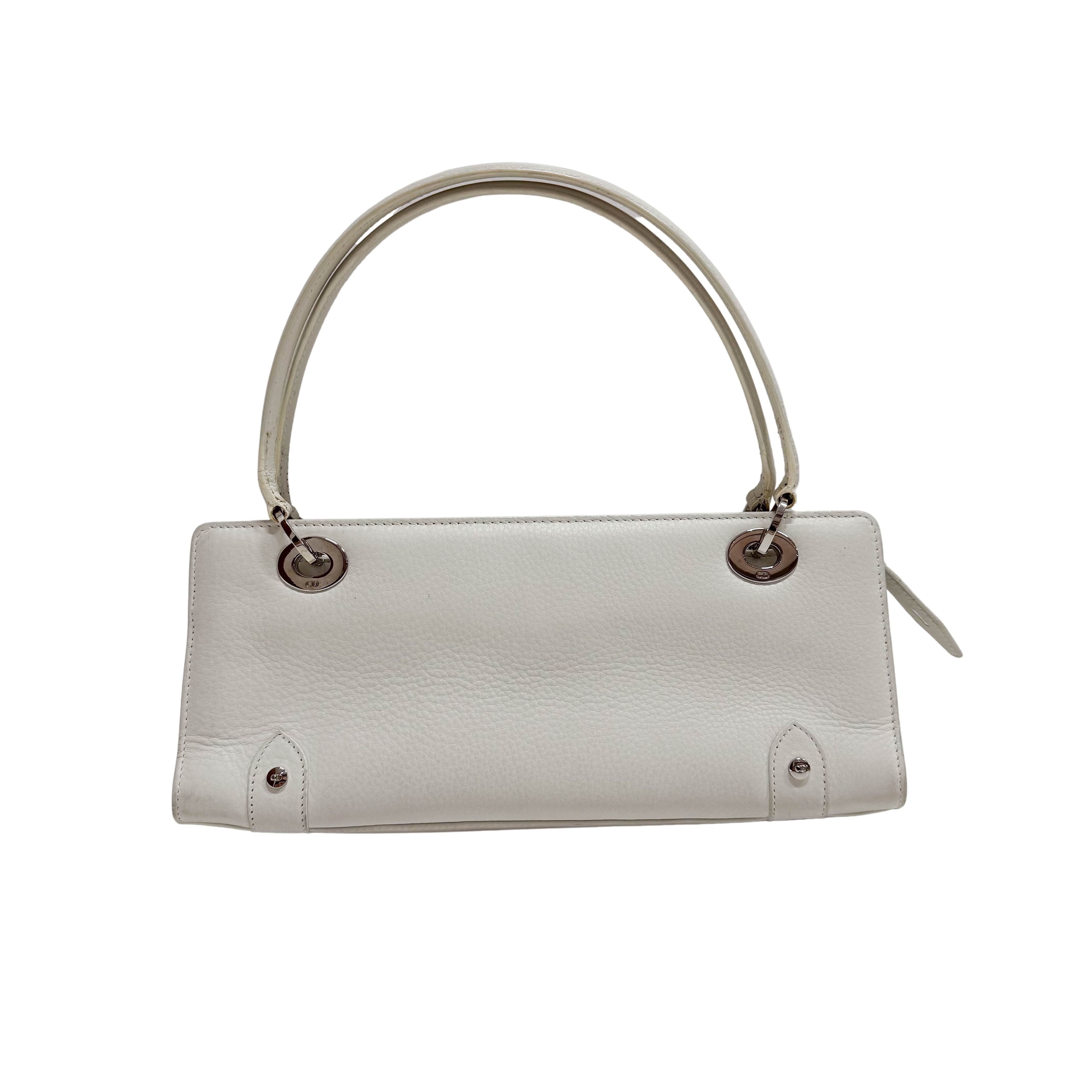 White Leather Shoulder Bag
