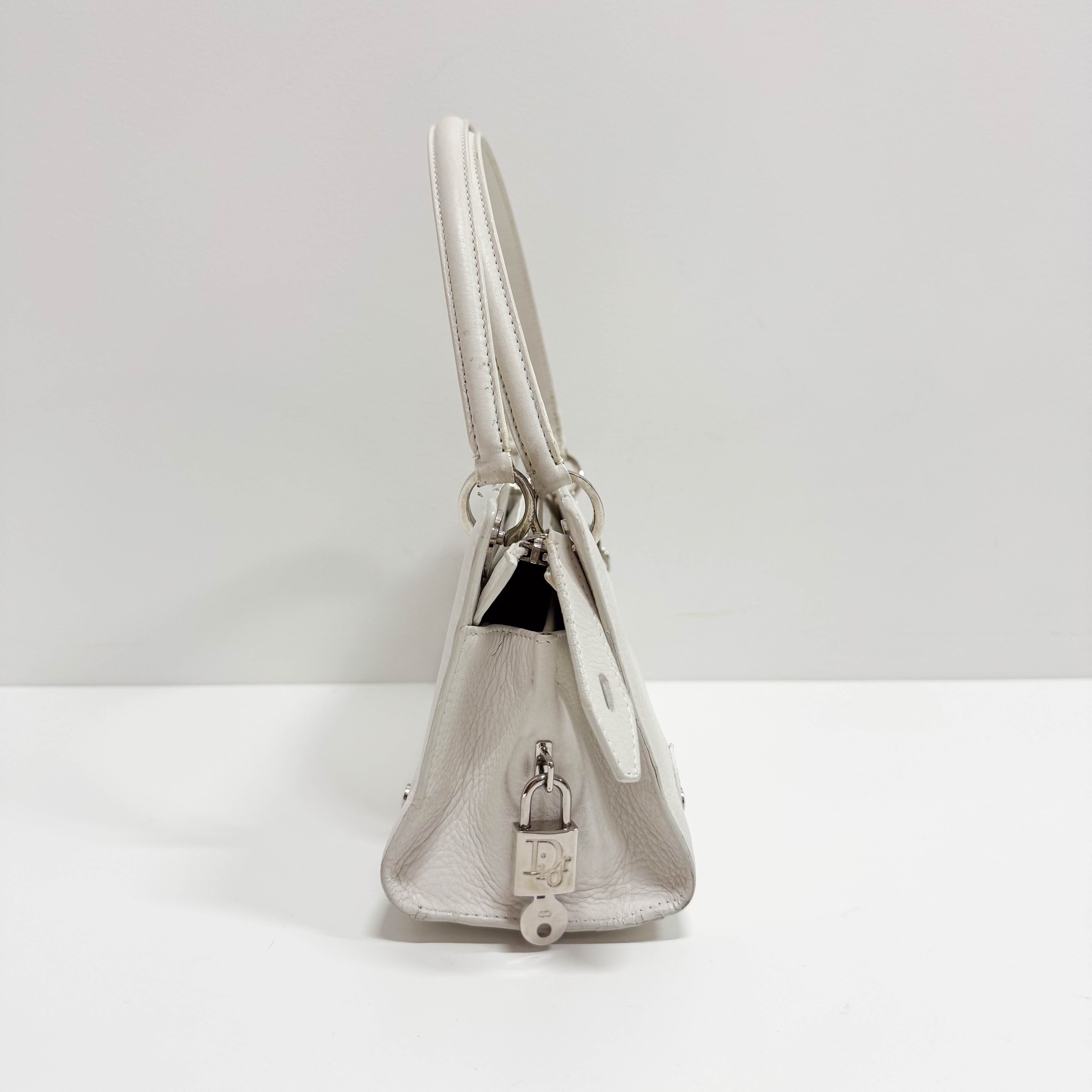 White Leather Shoulder Bag