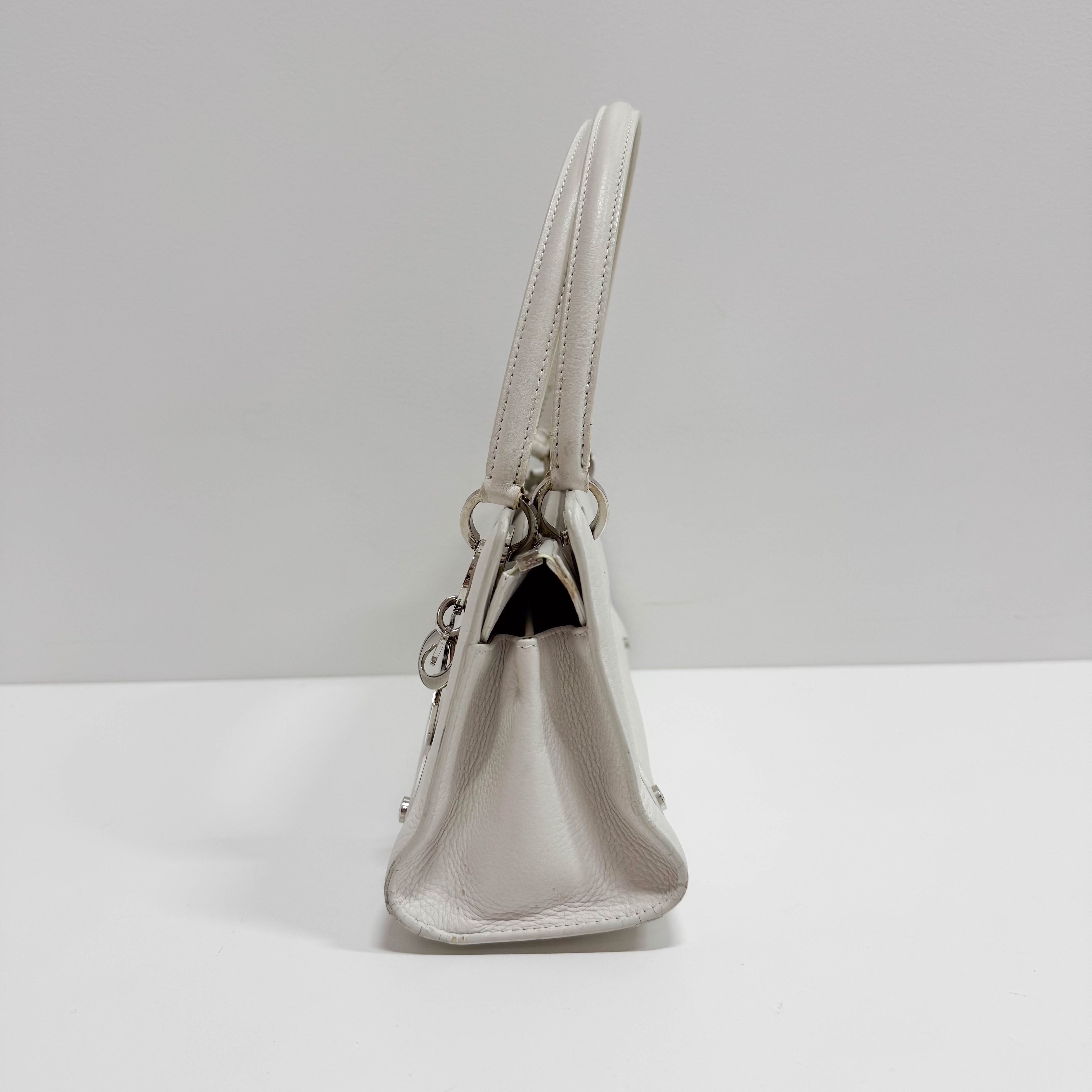 White Leather Shoulder Bag