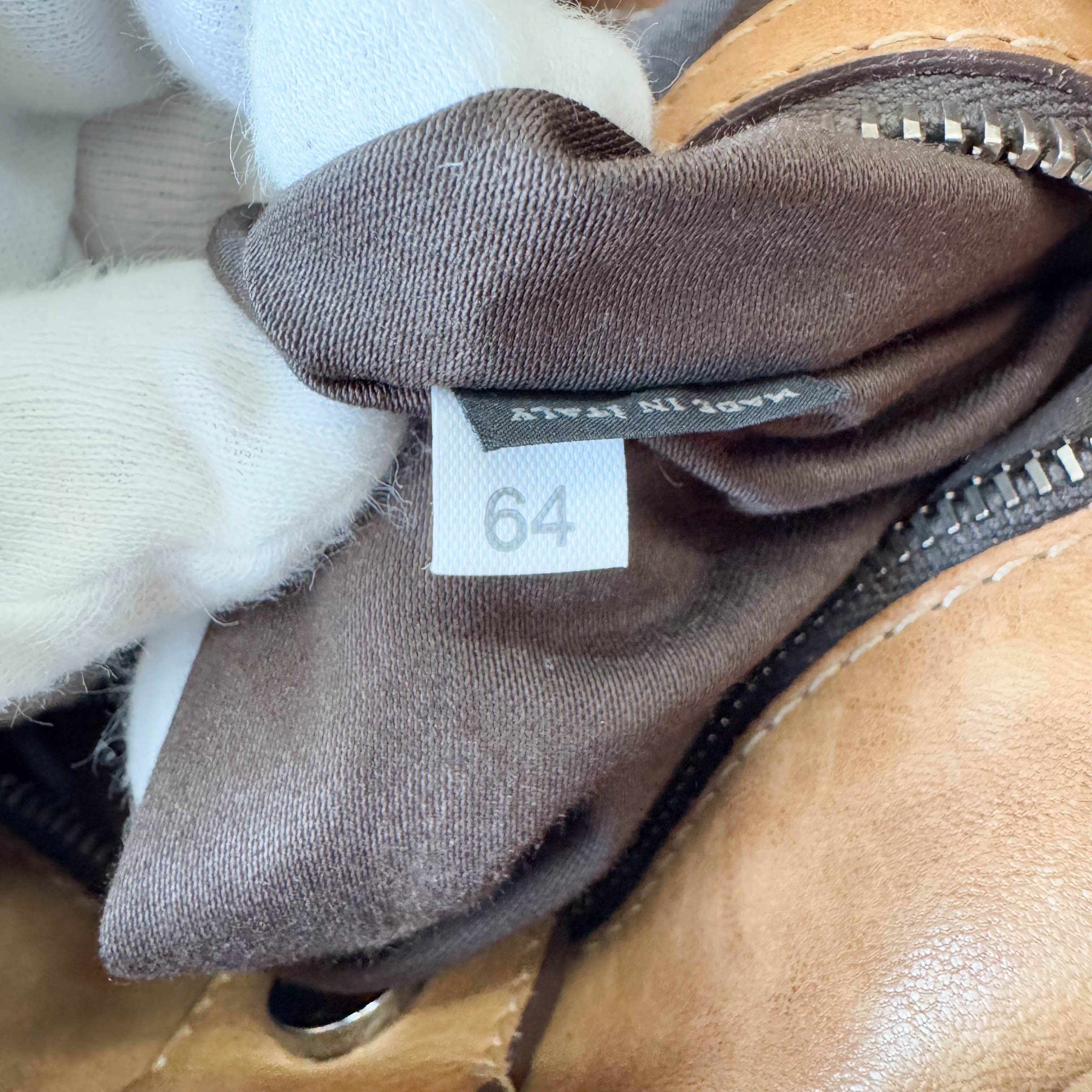 Vitello Brown Leather Handle Bag