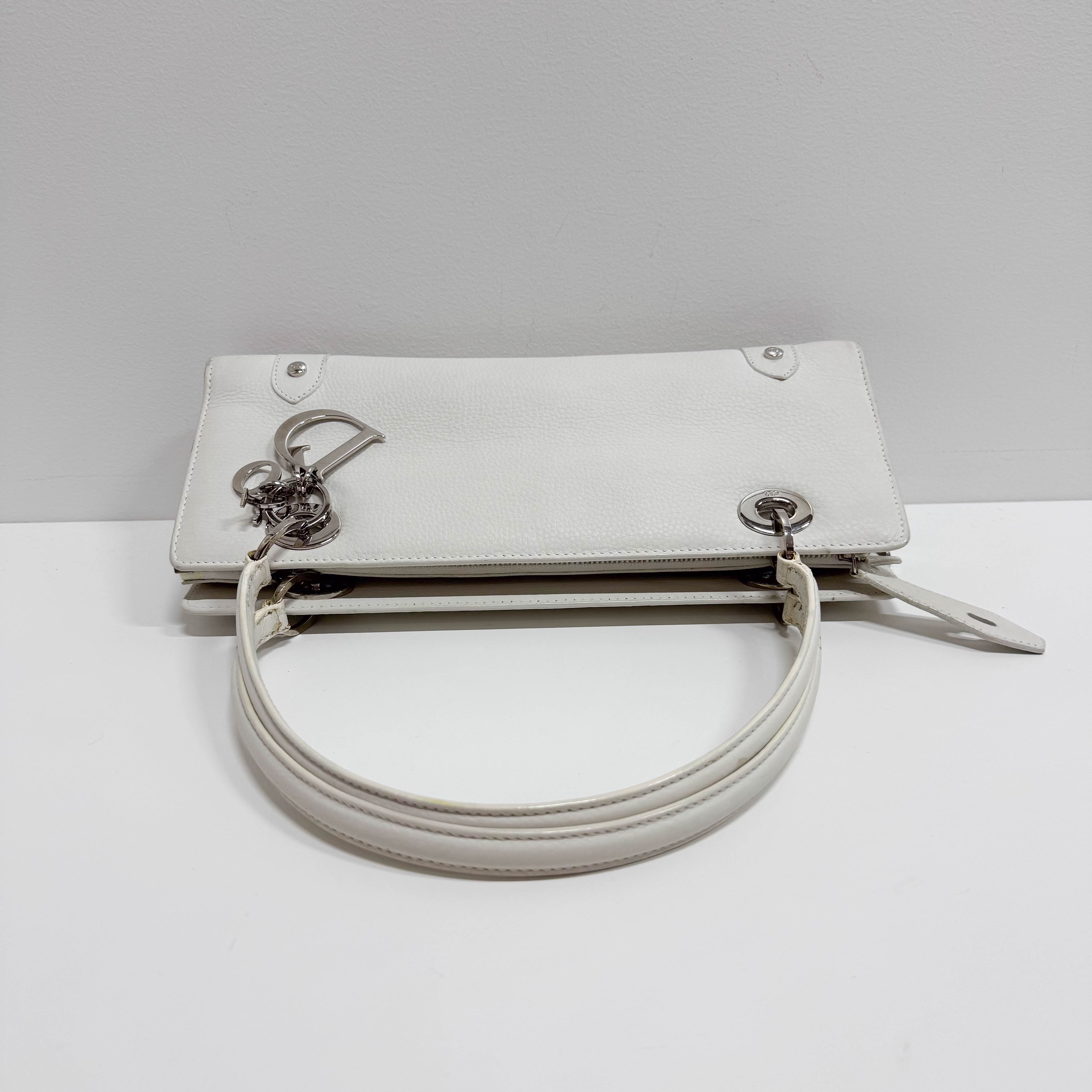White Leather Shoulder Bag