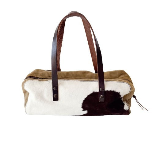 Cow Print Pony Hair Shoulder Bag