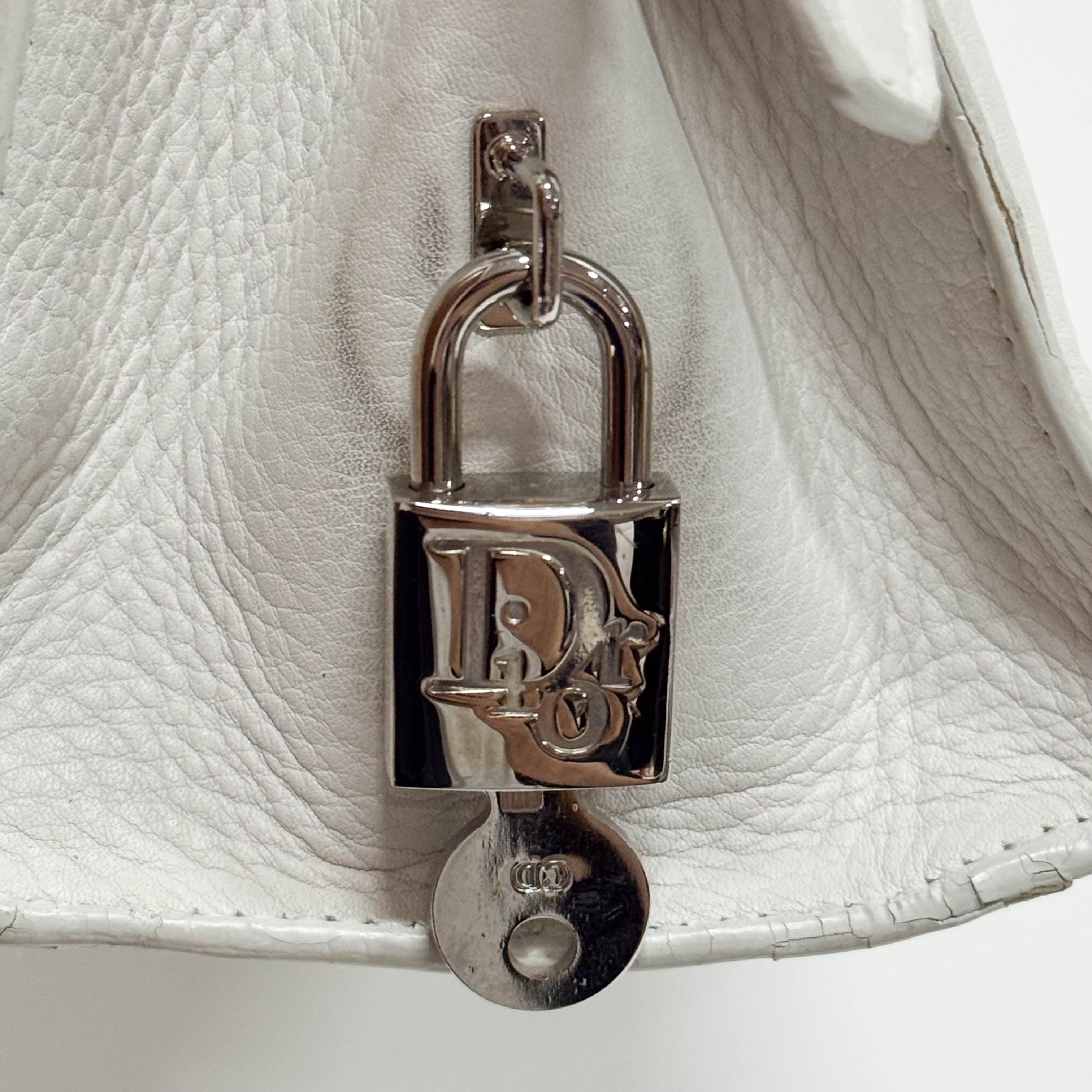 White Leather Shoulder Bag