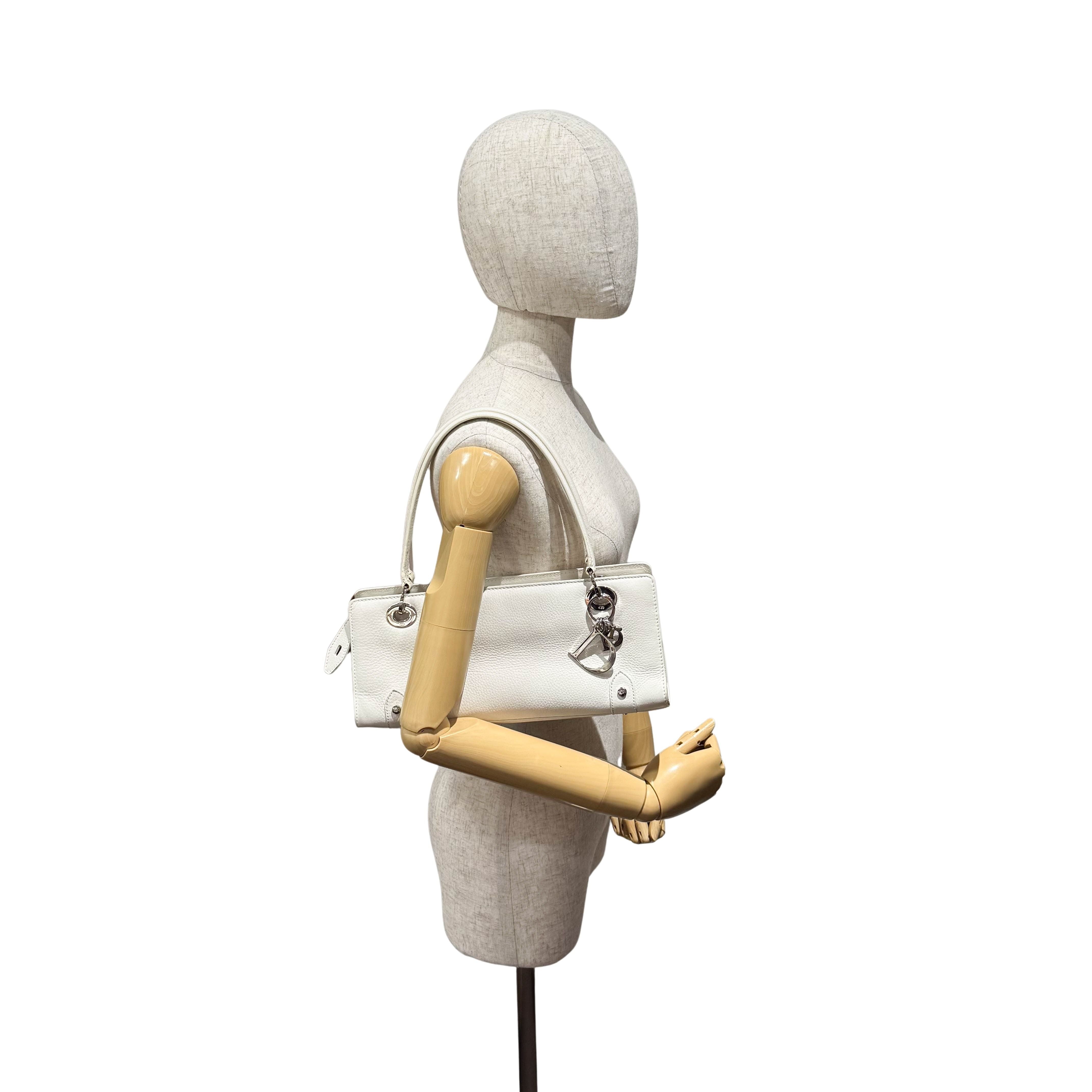 White Leather Shoulder Bag