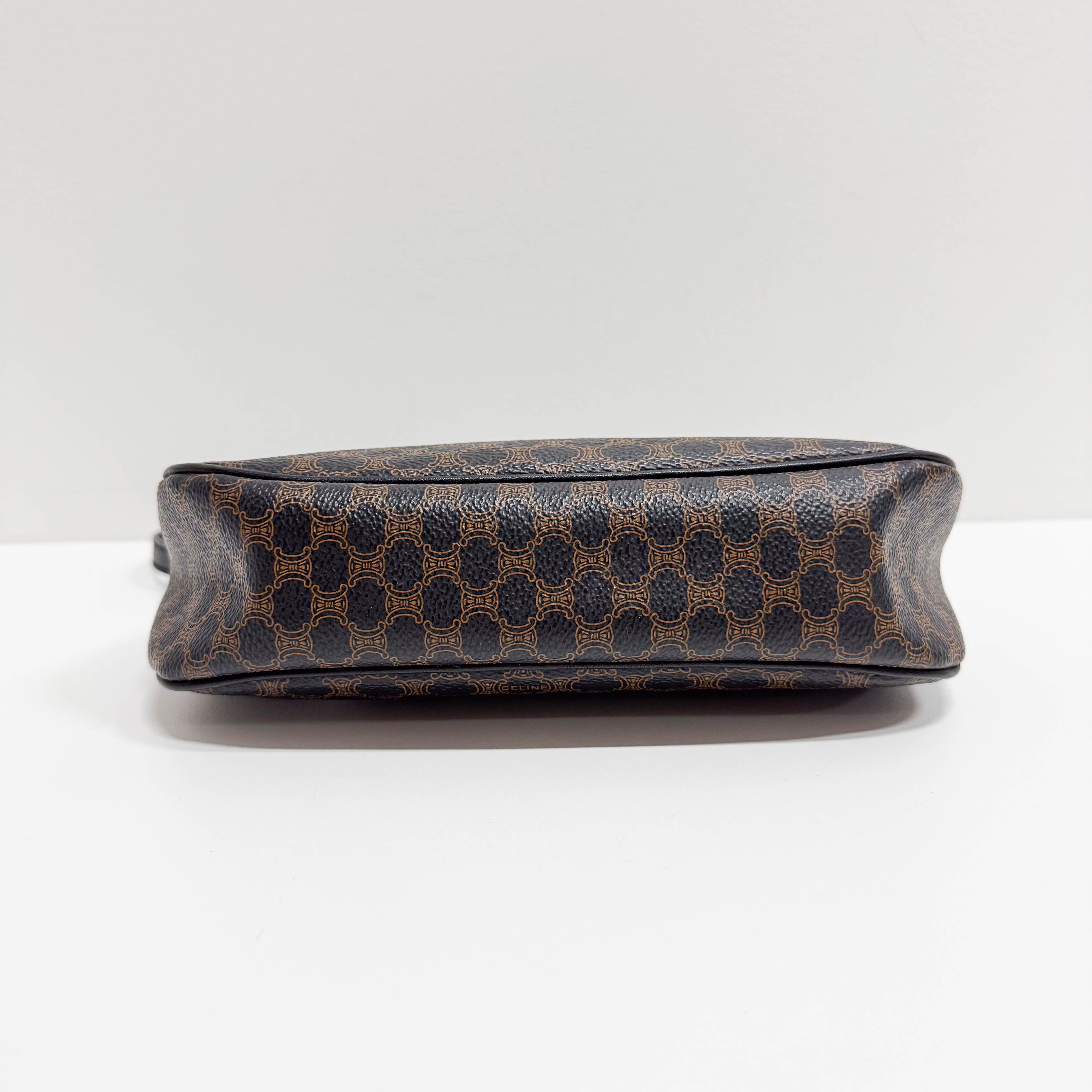 Macadam Black Canvas Shoulder Bag