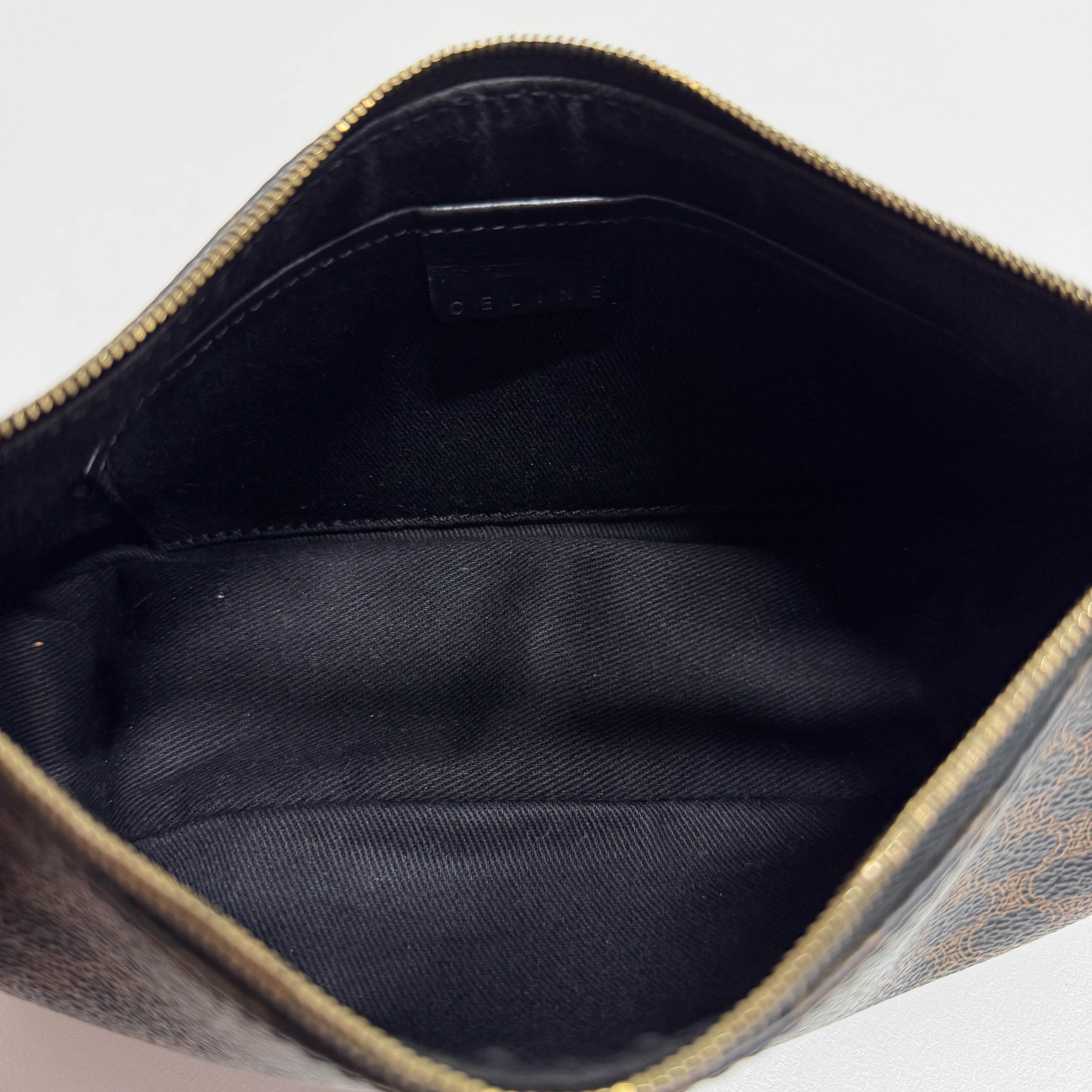 Macadam Black Canvas Shoulder Bag