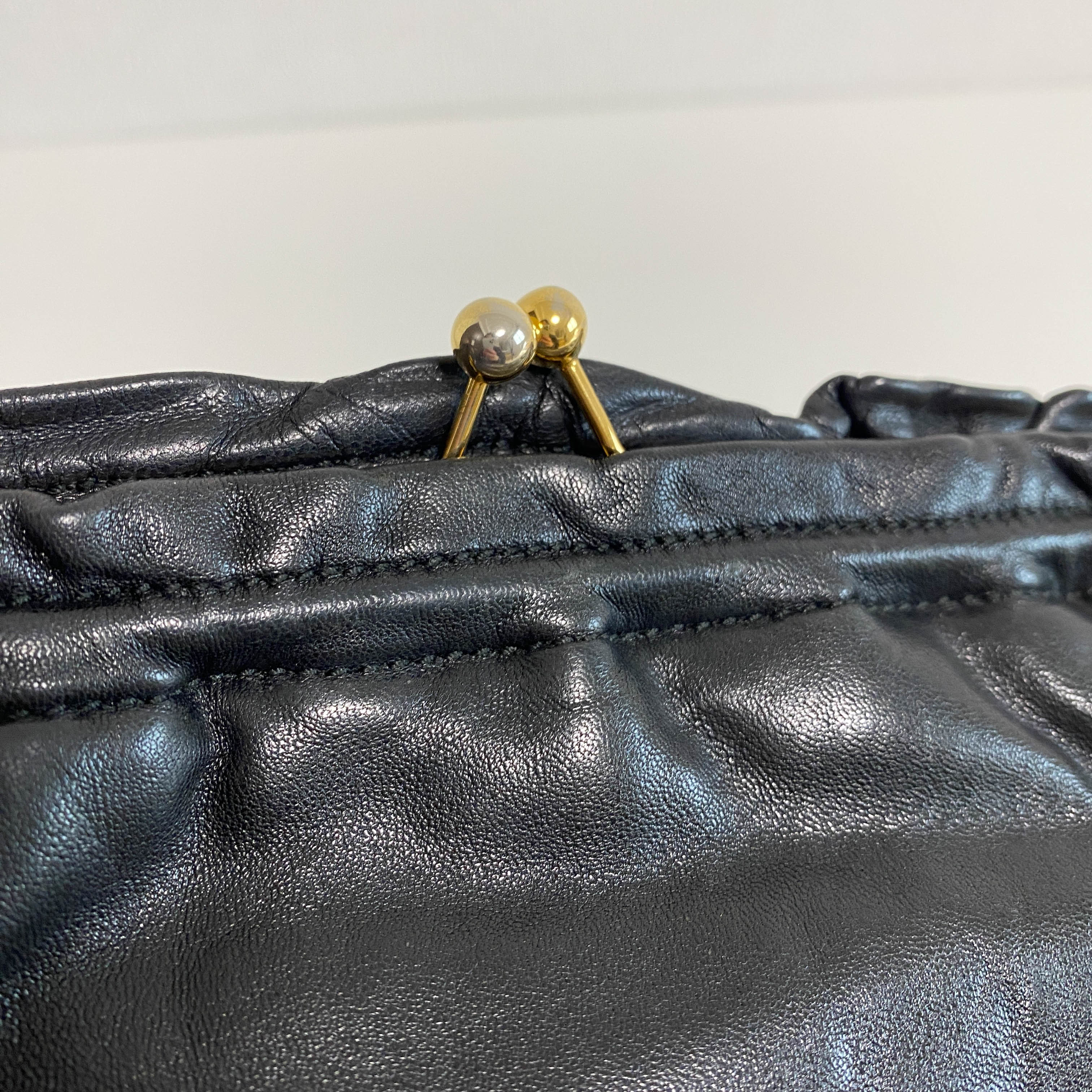 Archive Black Nappa Leather Shoulder Bag