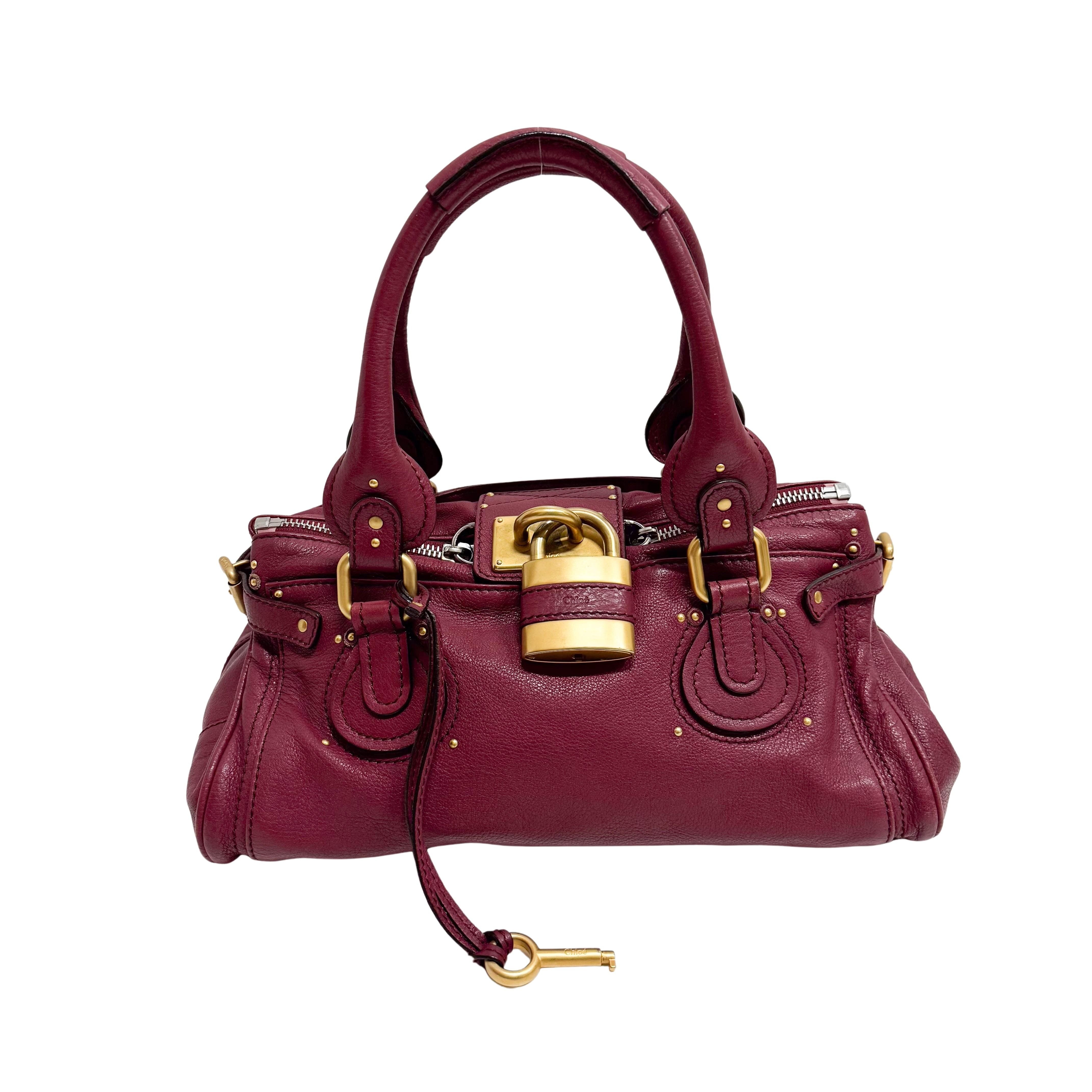 Paddington Pink Leather Shoulder Bag