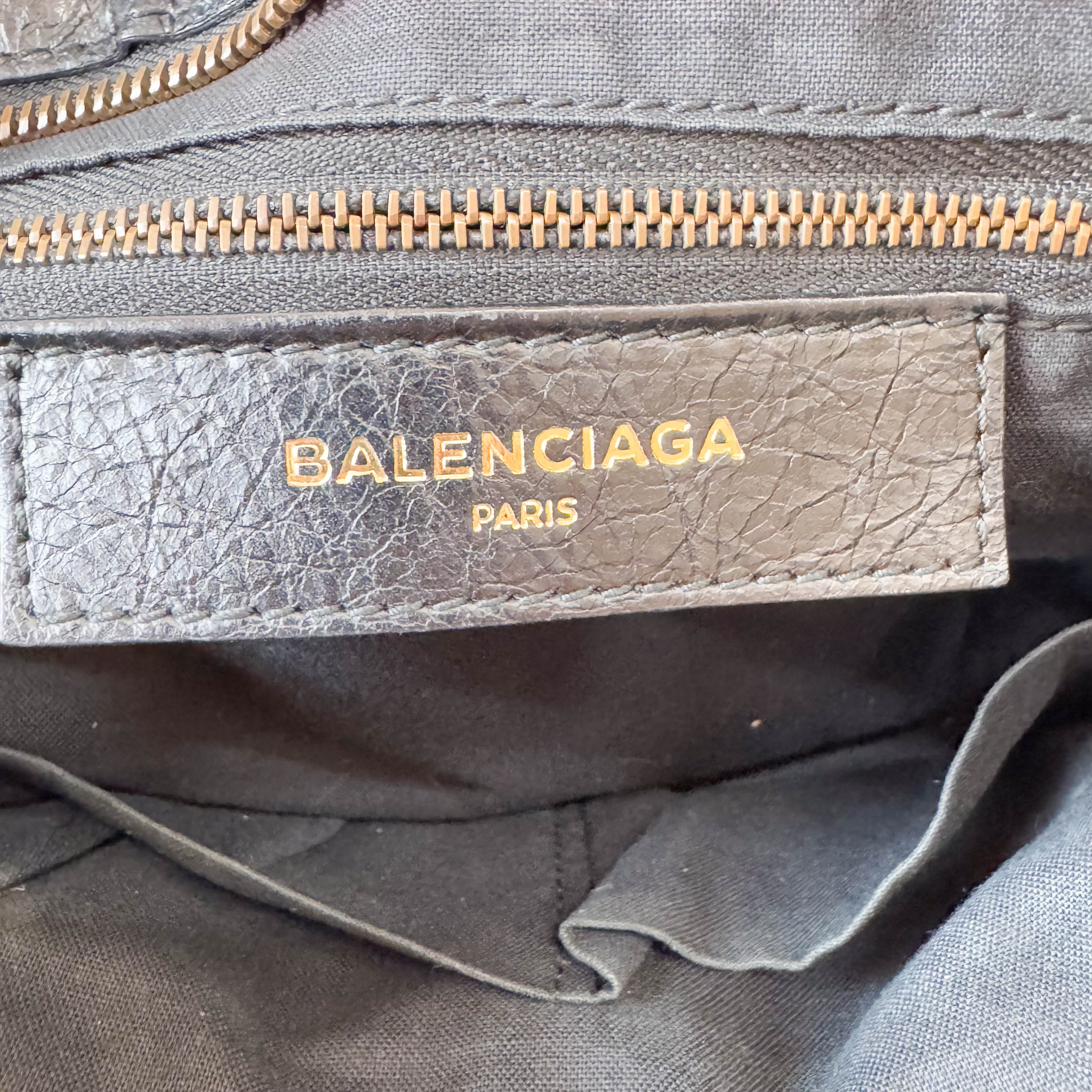 Graffiti The City Black Leather Hand Bag