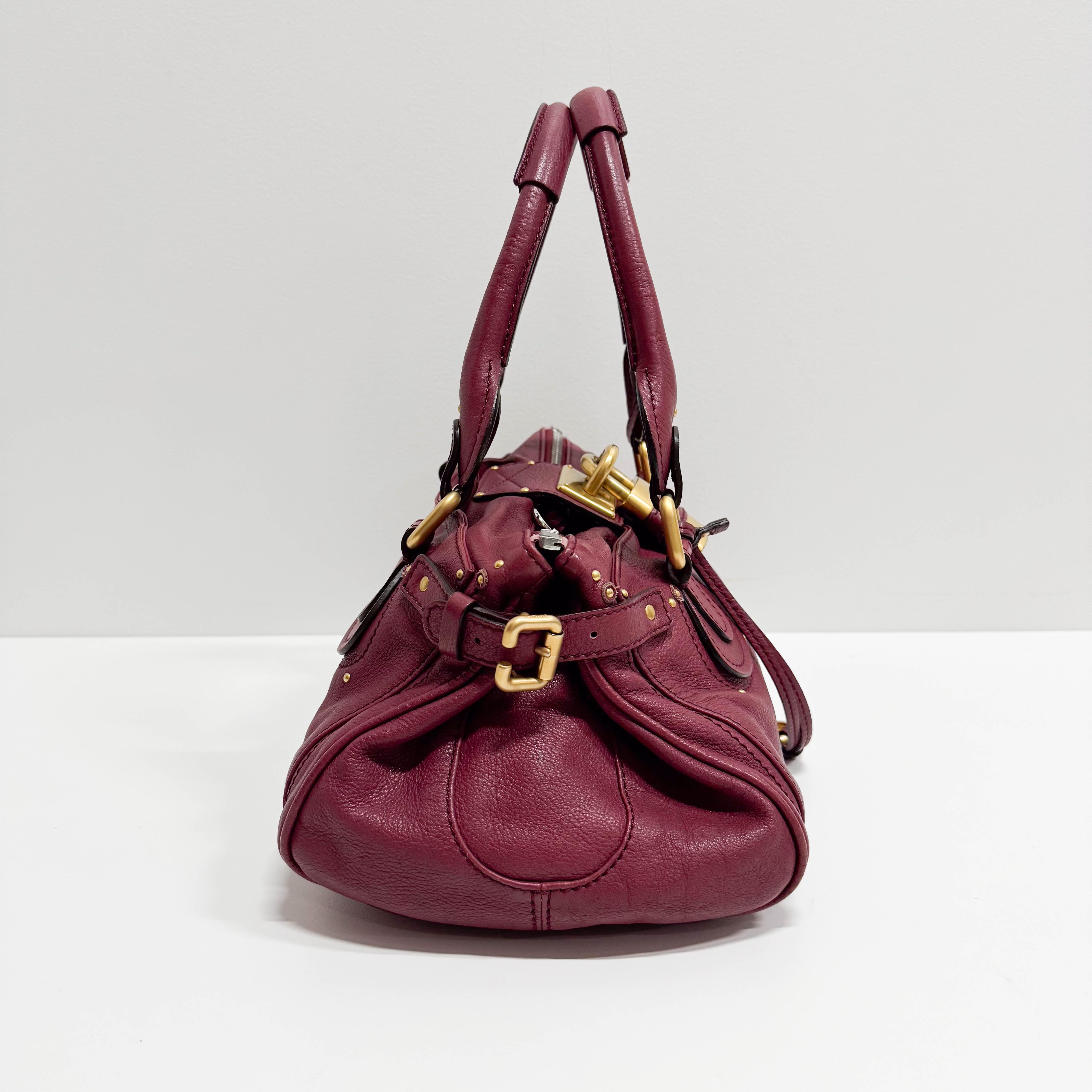 Paddington Pink Leather Shoulder Bag