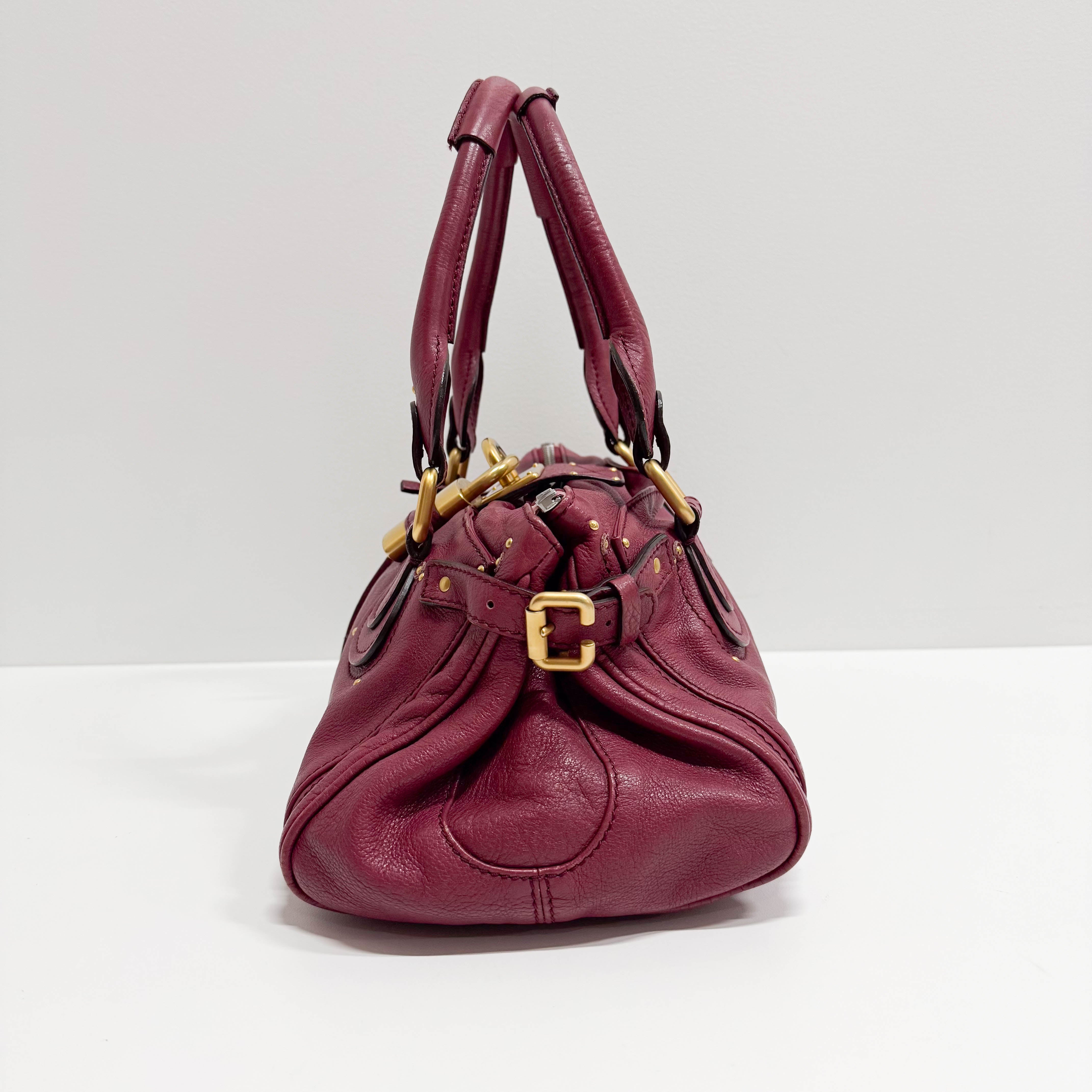 Paddington Pink Leather Shoulder Bag