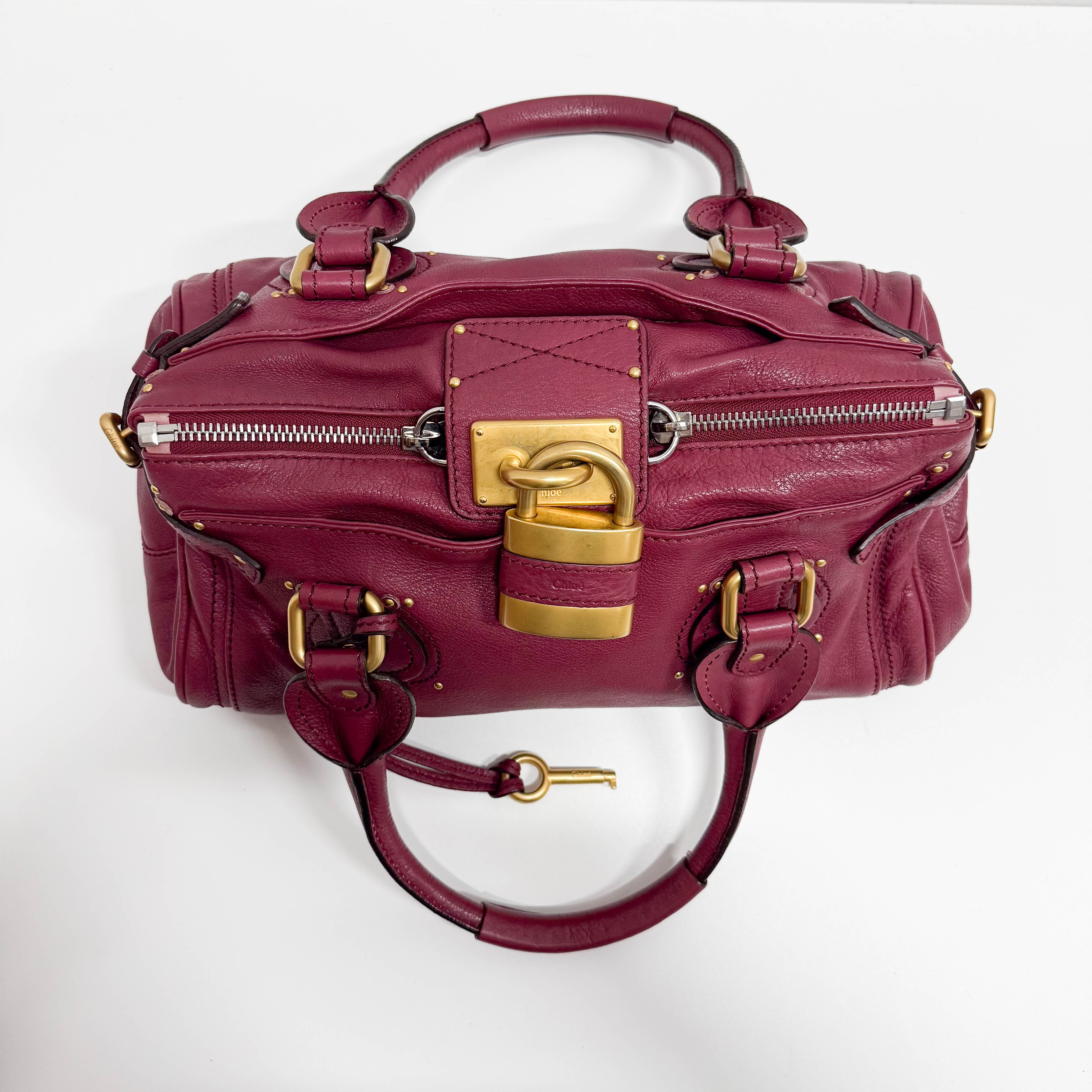 Paddington Pink Leather Shoulder Bag