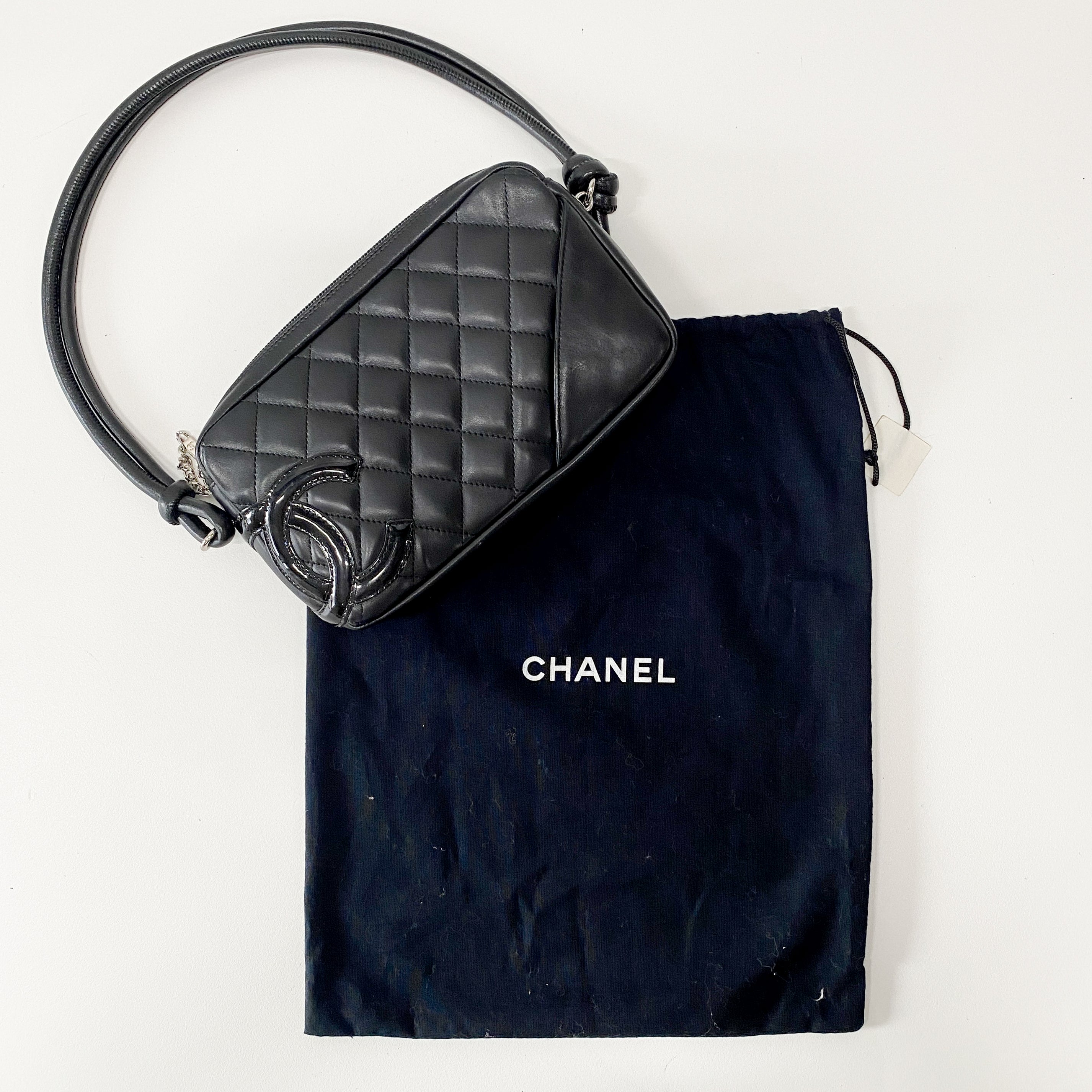 Cambon Black-on-Black Shoulder Bag