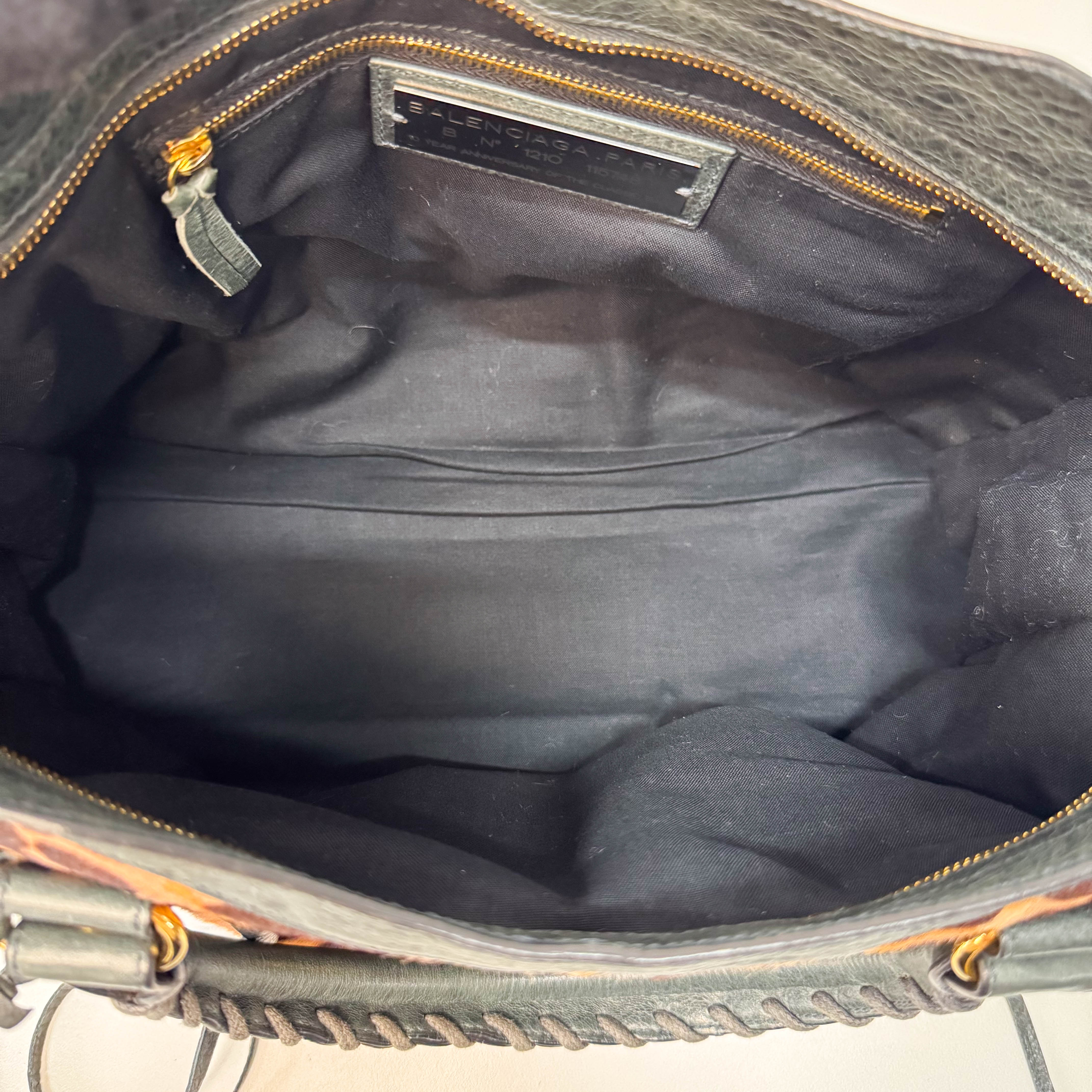 Le City Leopard Print Pony Hair Bag