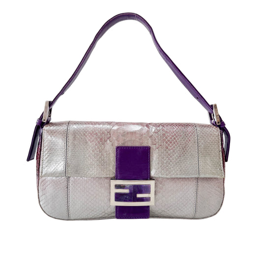 Baguette Multi-colour Lizard Leather Bag