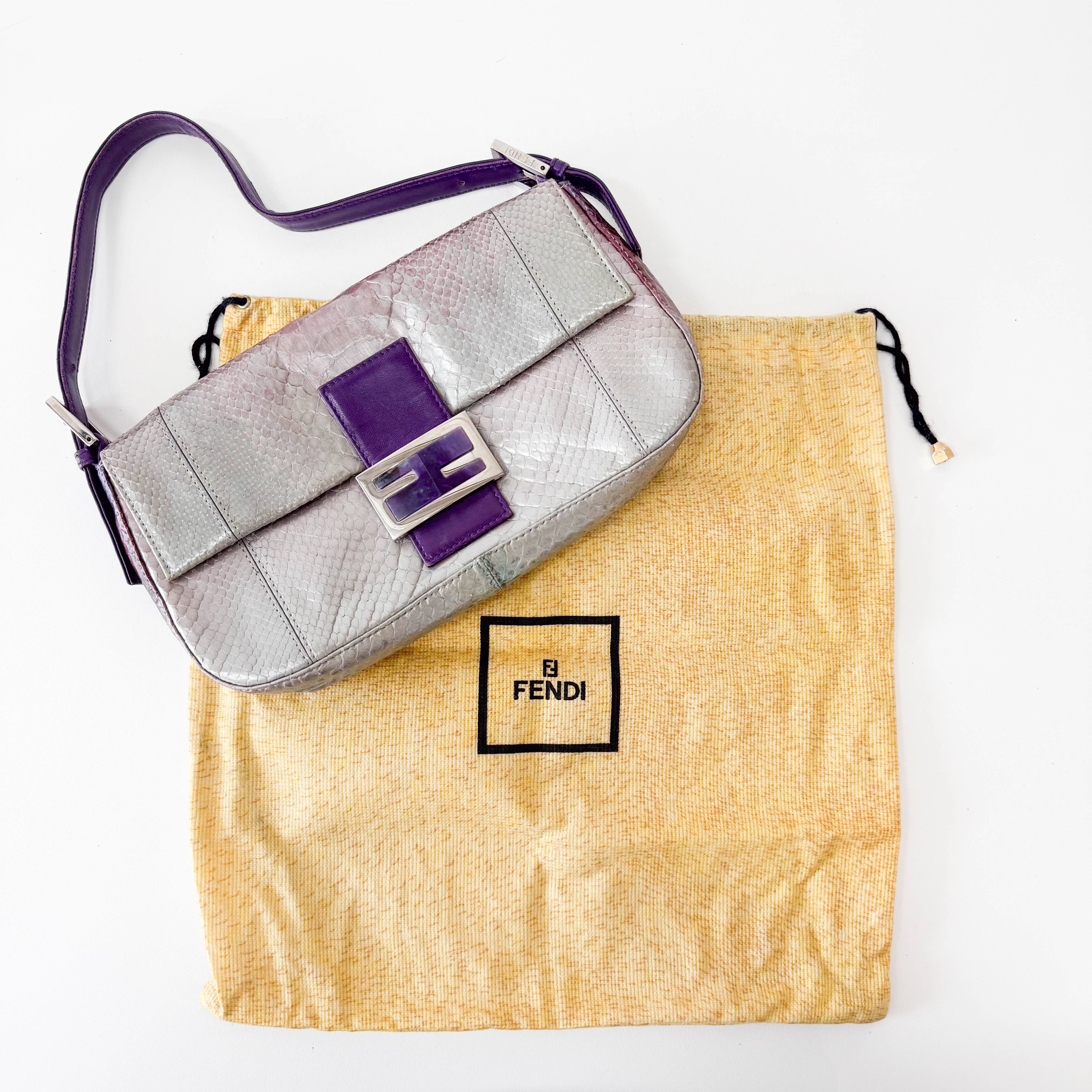 Baguette Multi-colour Leather Bag