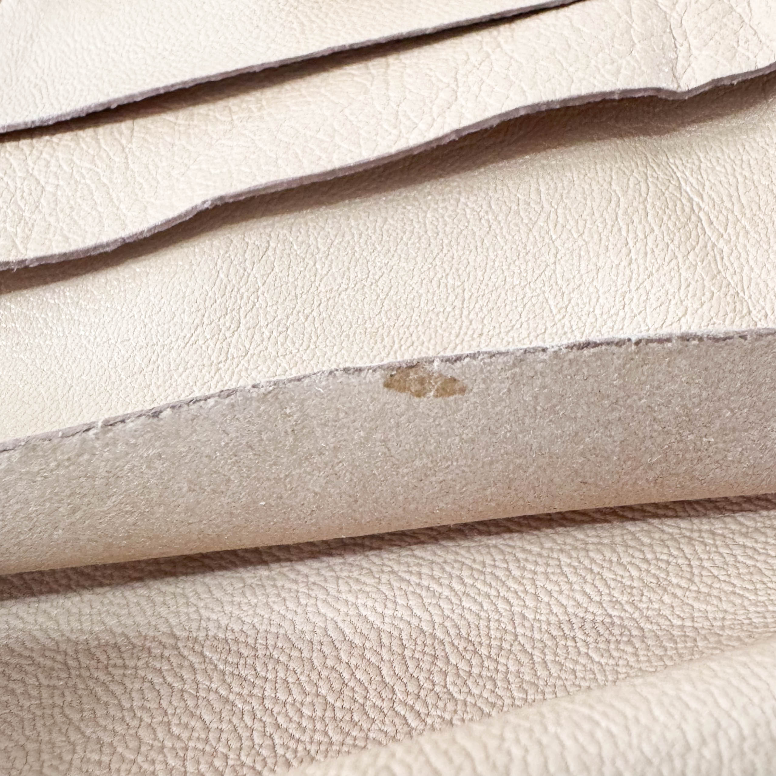 Rive Gauche Beige Leather Shoulder Bag