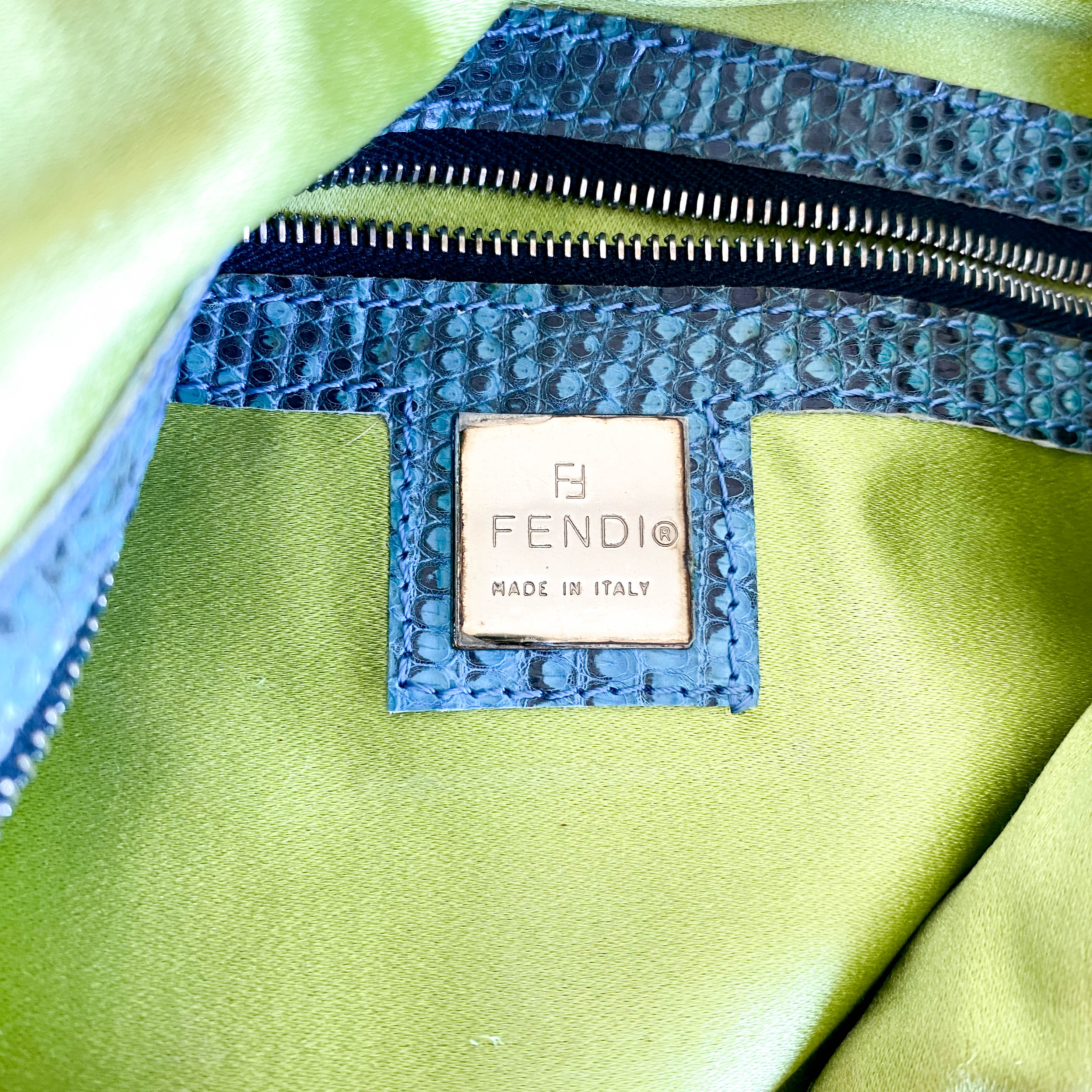 Baguette Rare Collector's Piece Fully Beaded / Embroidered Multicolour Shoulder Bag Lizard Buckle