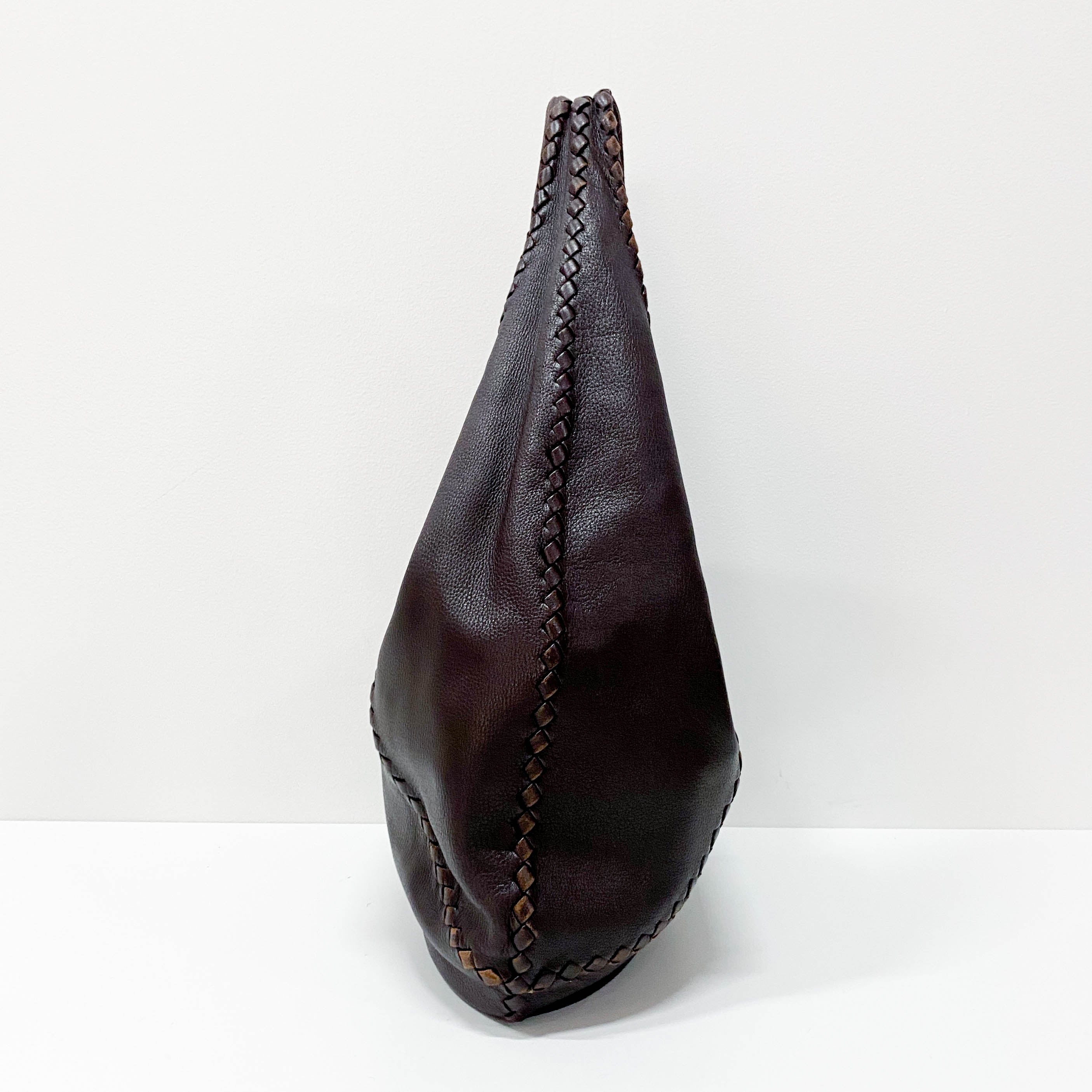 Brown Leather Hobo Bag