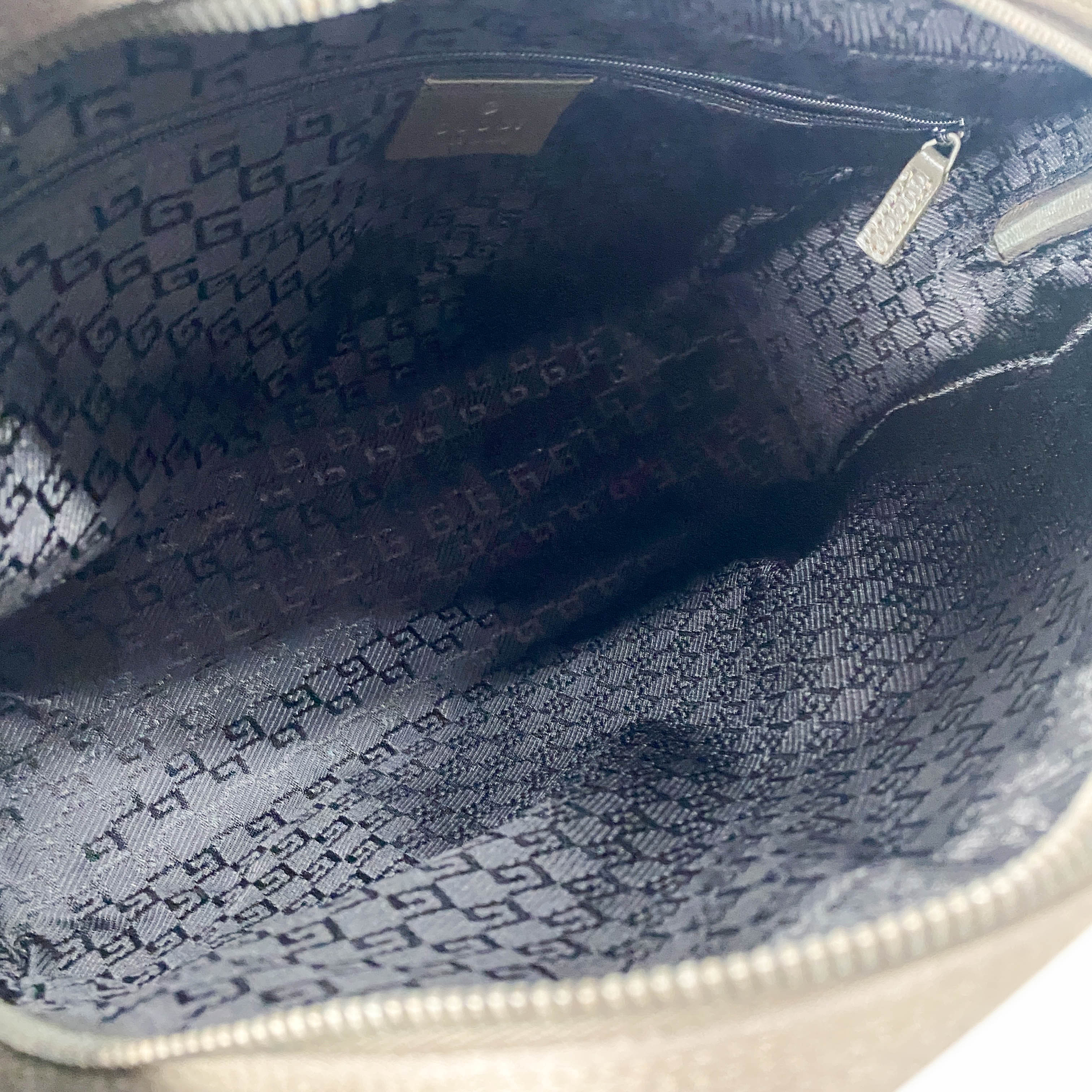 Olive Green Nylon Leather Shoulder Bag