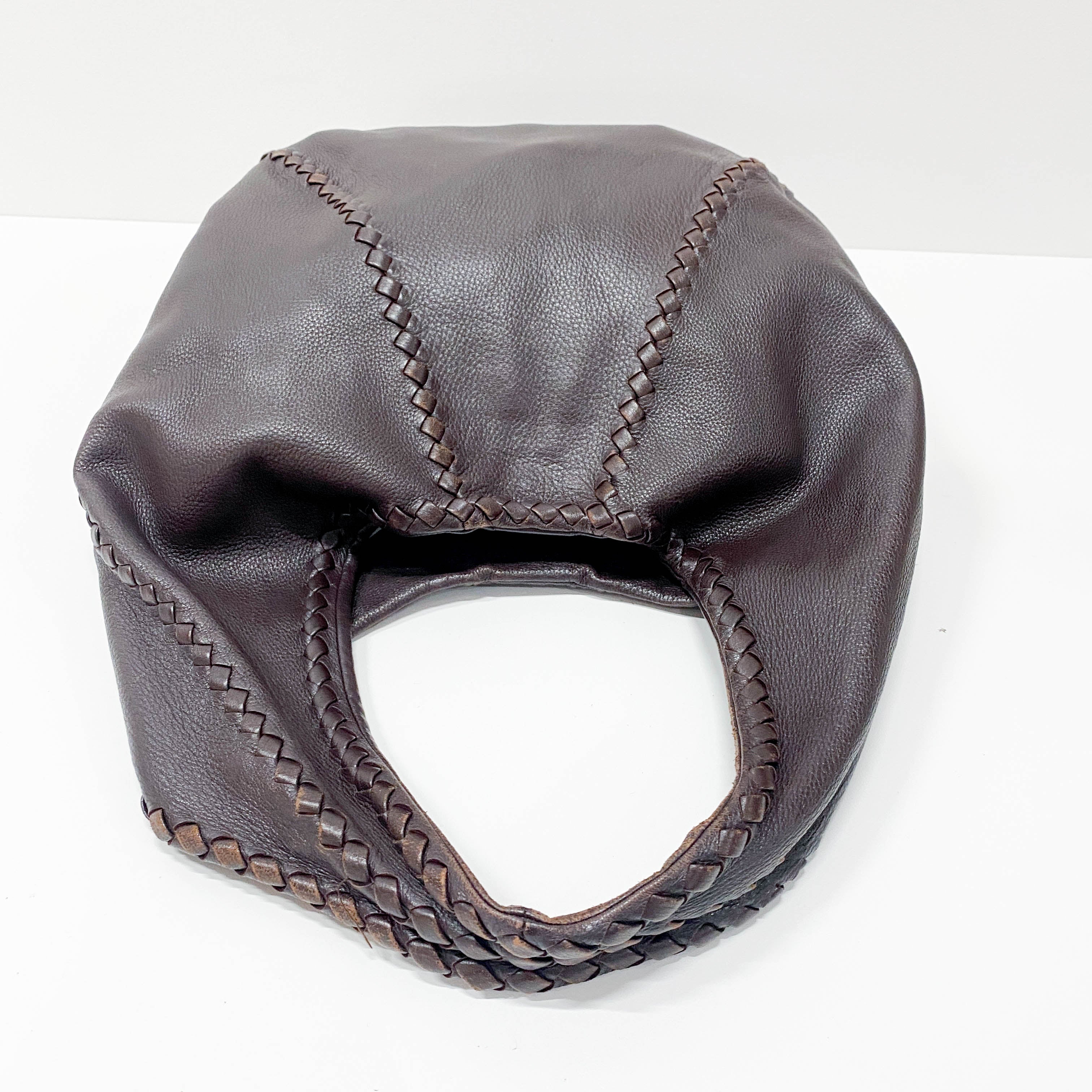 Brown Leather Hobo Bag