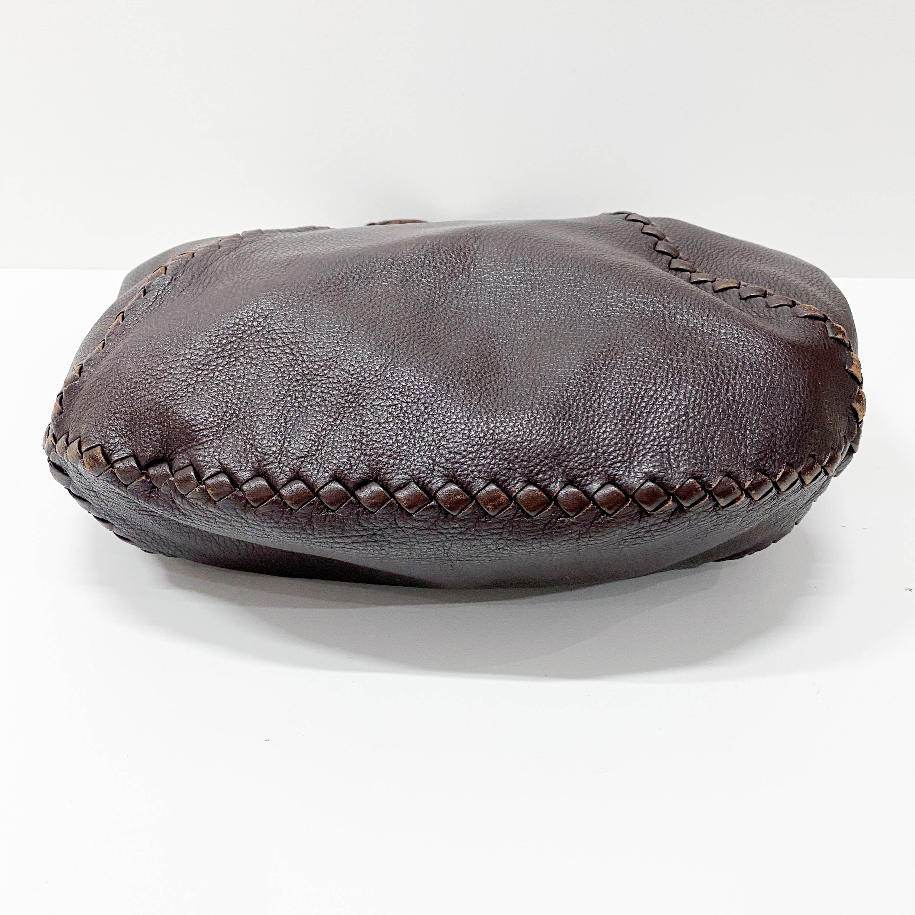 Brown Leather Hobo Bag