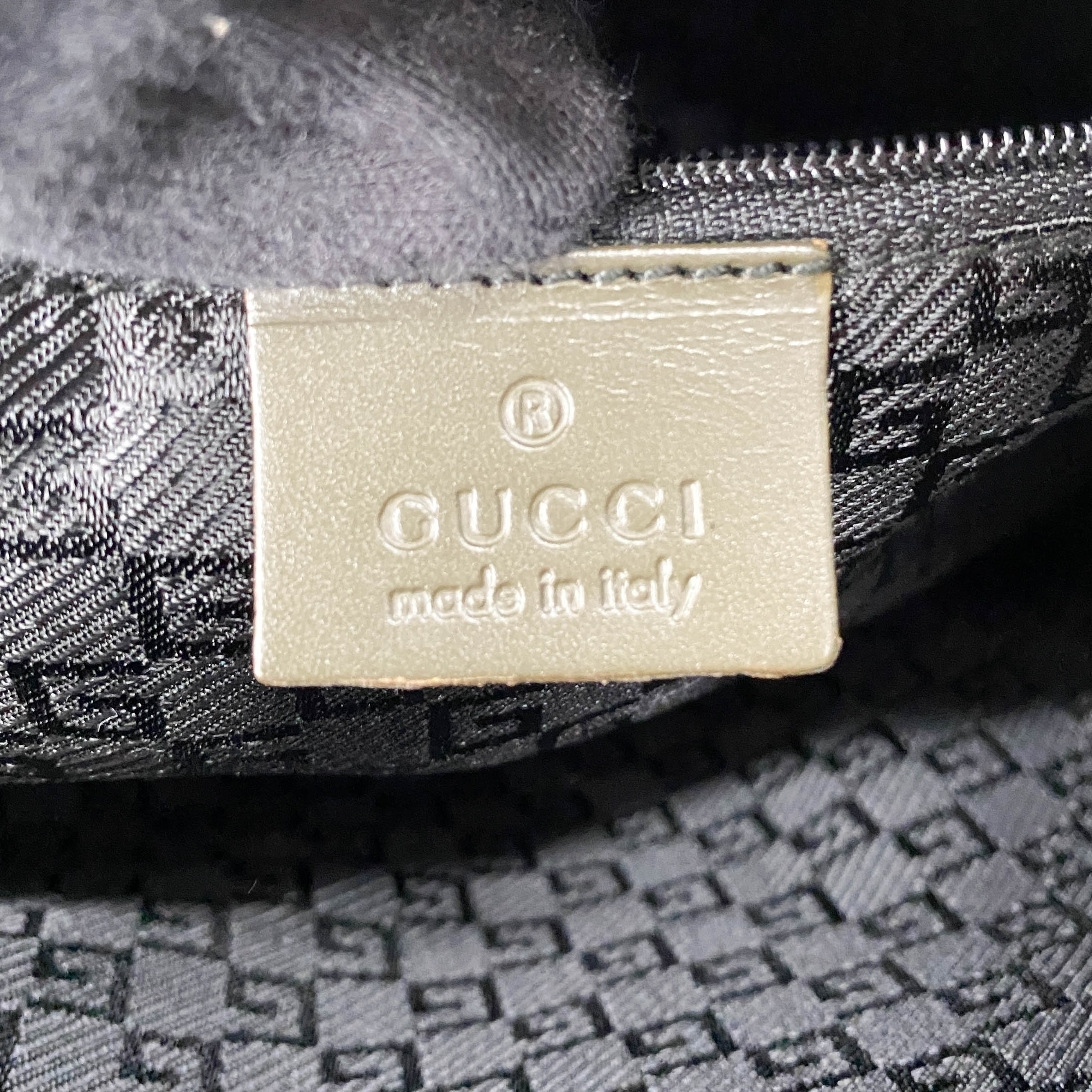 Olive Green Nylon Leather Shoulder Bag