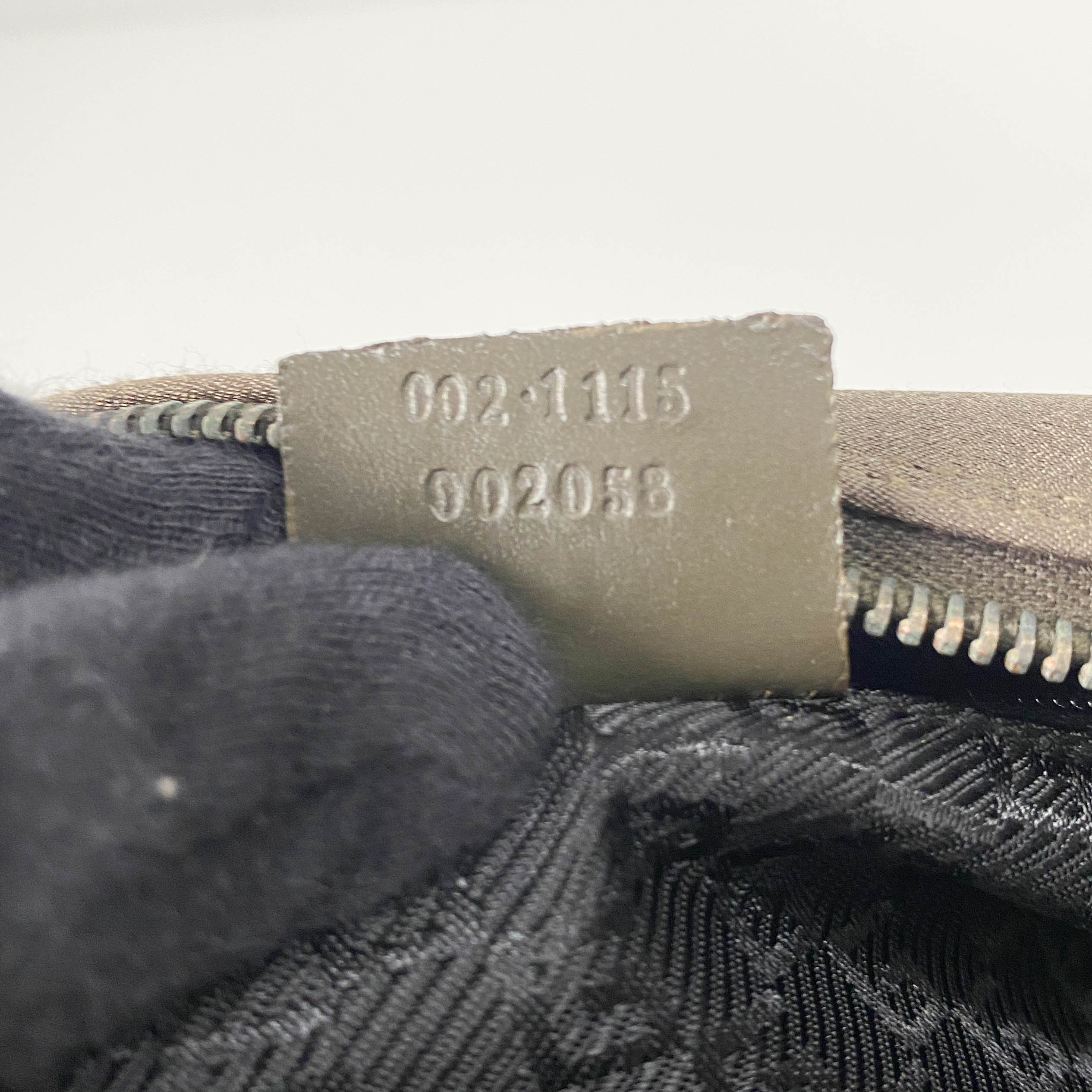 Olive Green Nylon Leather Shoulder Bag