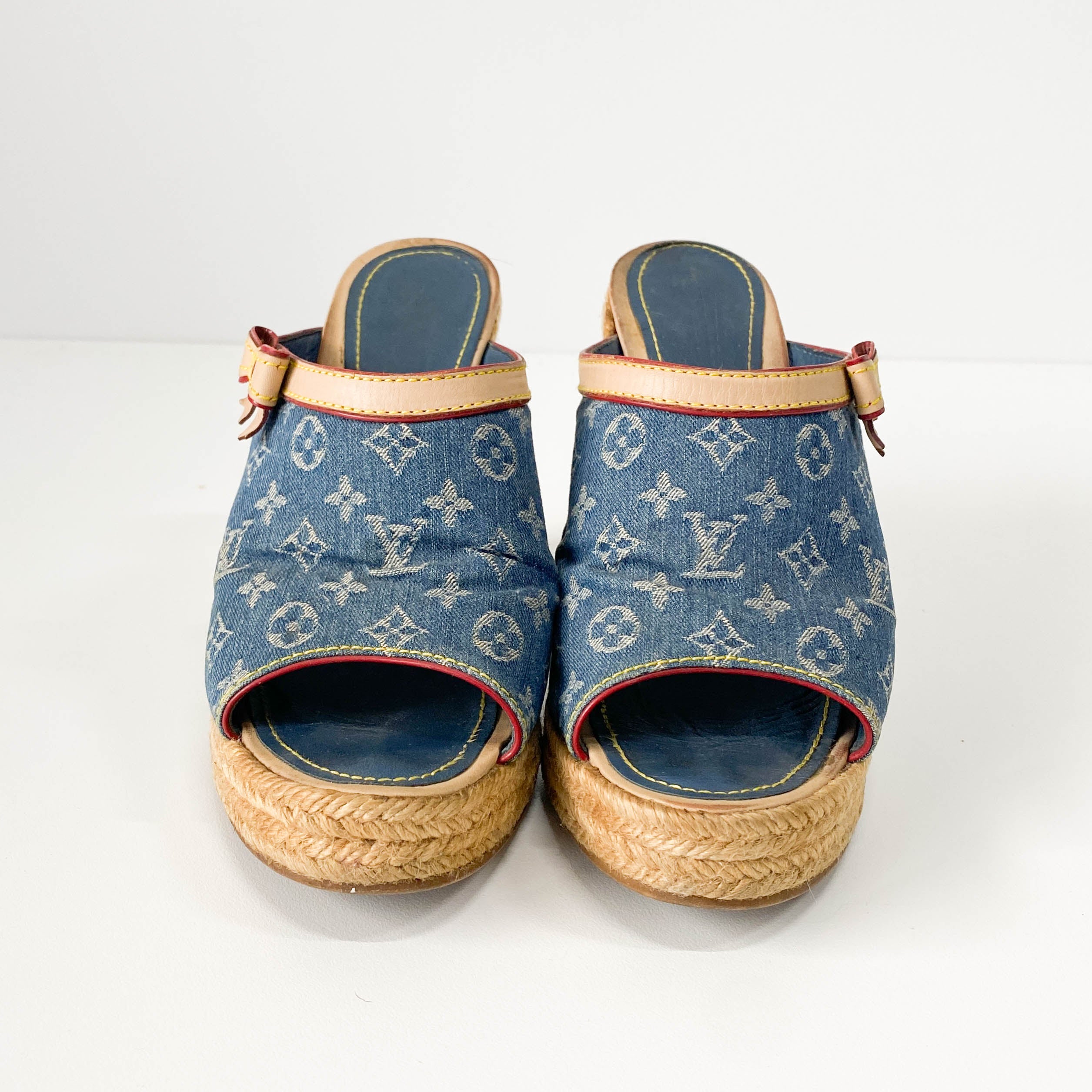 Monogram Denim Sandals EU36.5
