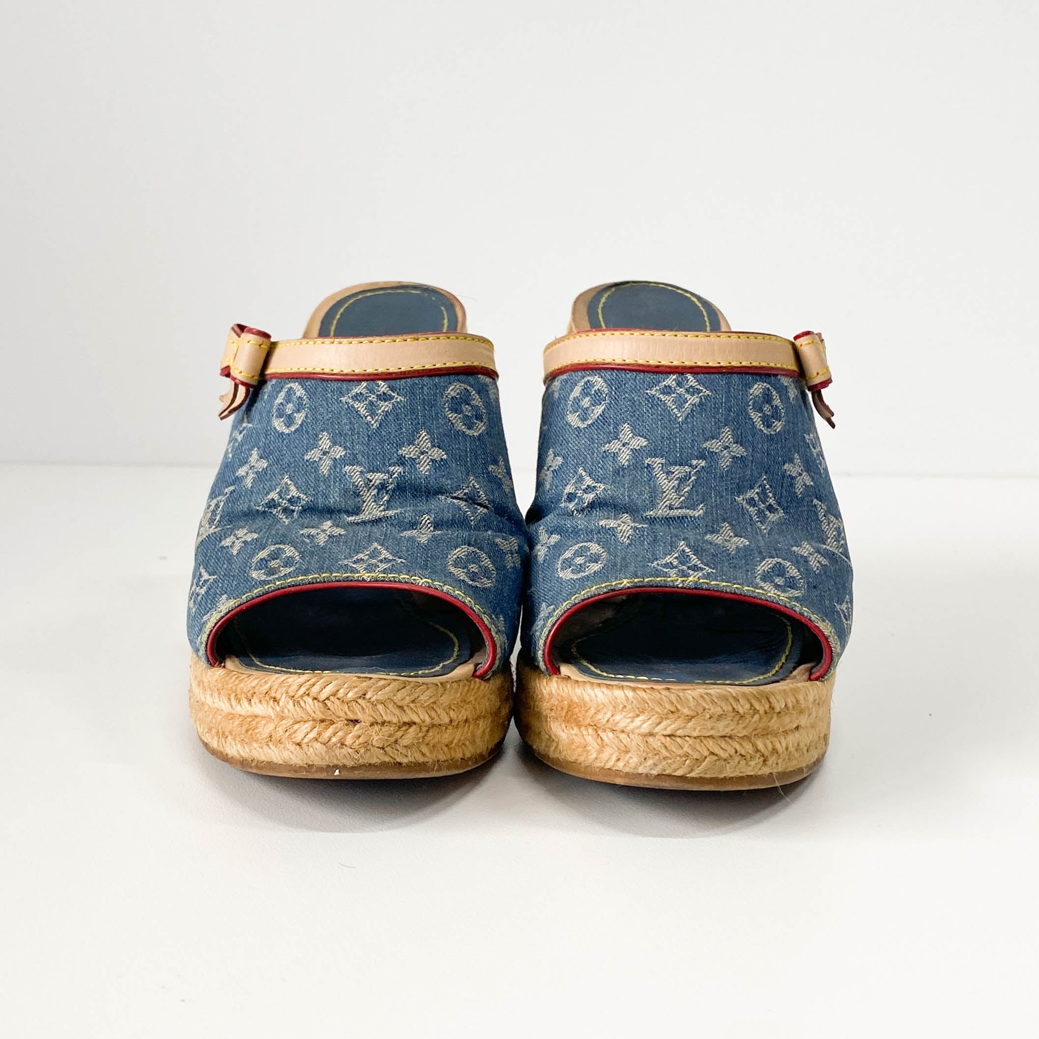 Monogram Denim Sandals EU36.5