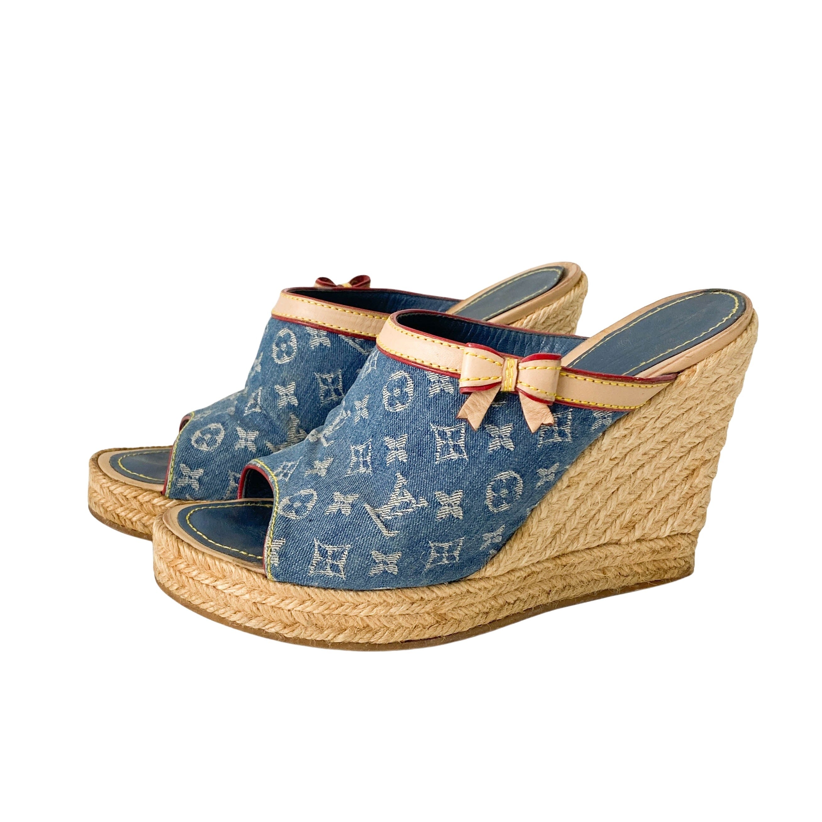 Monogram Denim Sandals EU36.5