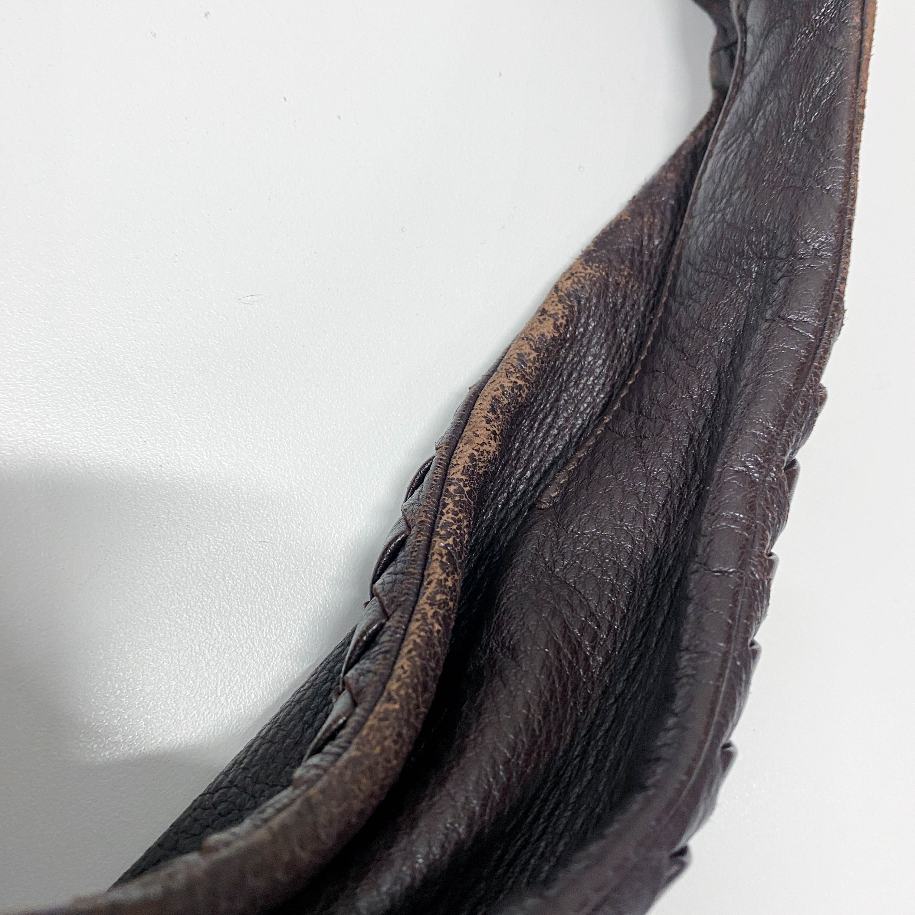 Brown Leather Hobo Bag