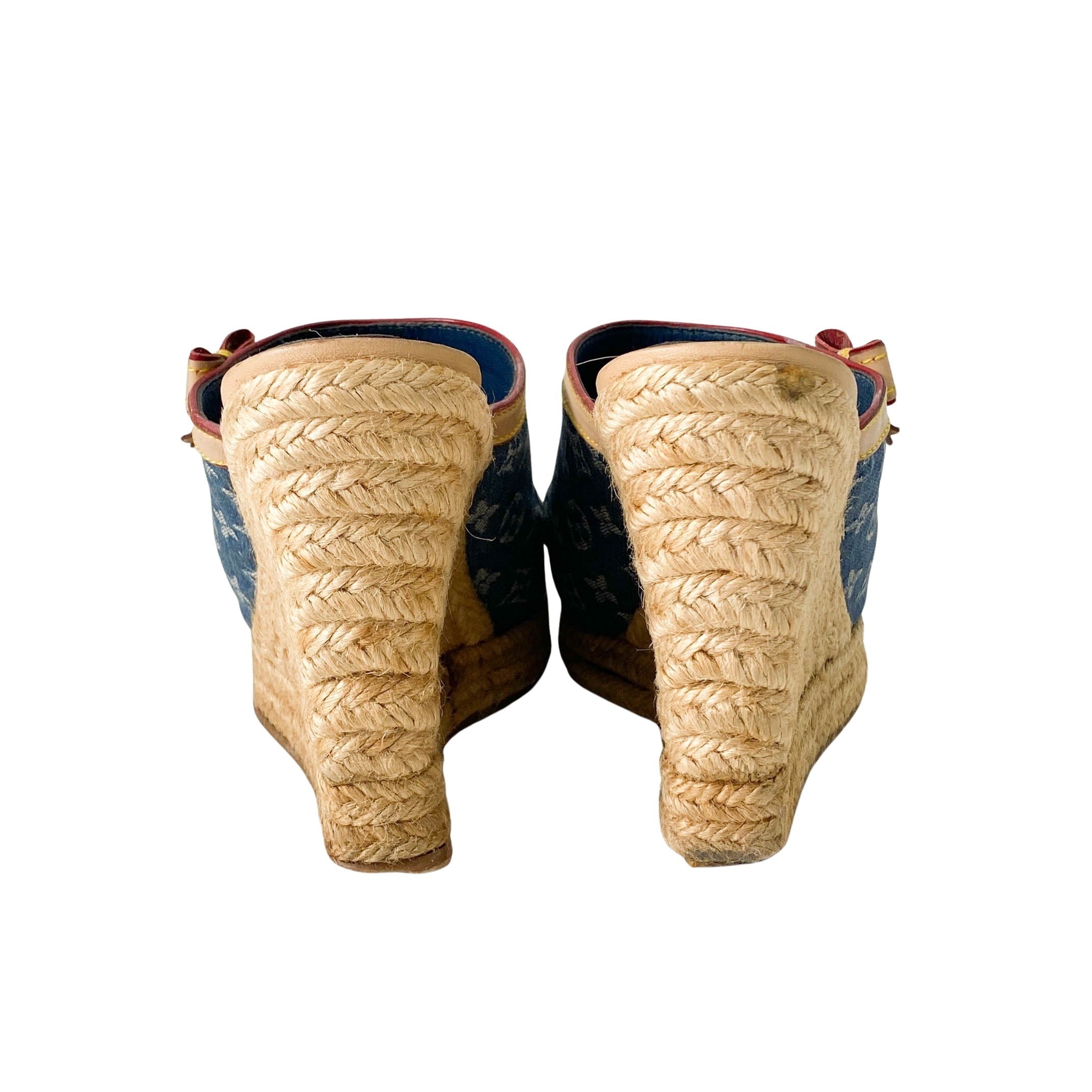 Monogram Denim Sandals EU36.5