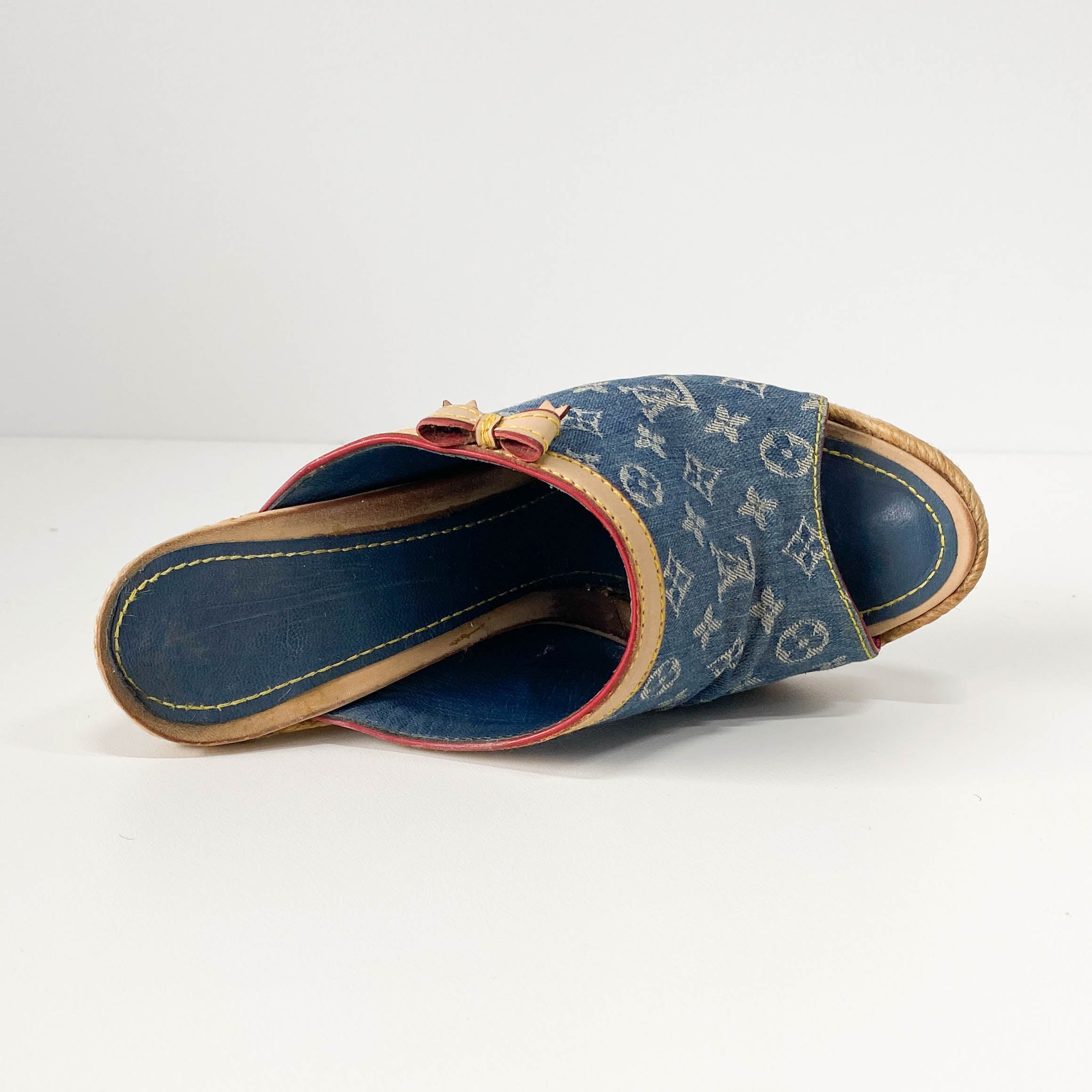Monogram Denim Sandals EU36.5