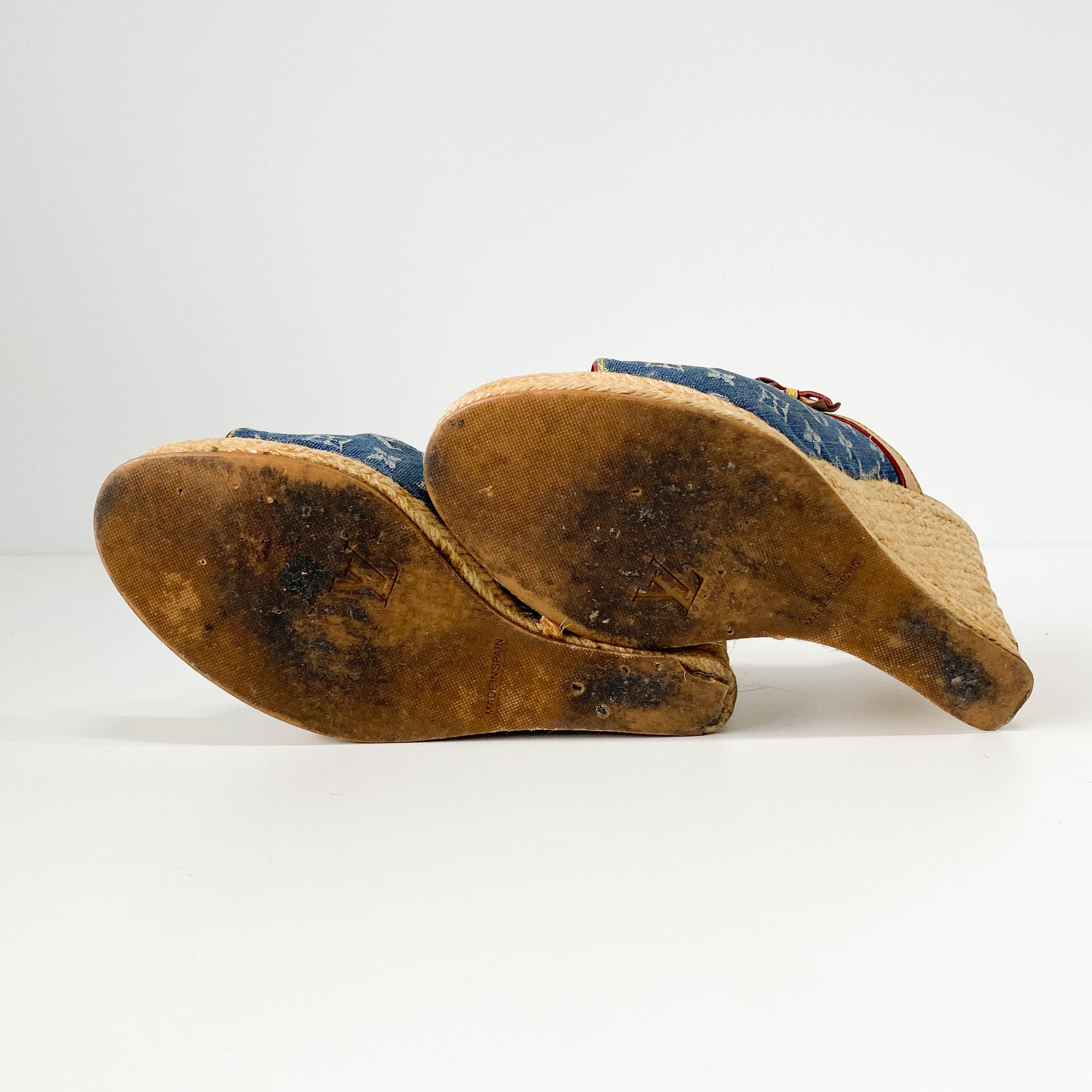 Monogram Denim Sandals EU36.5