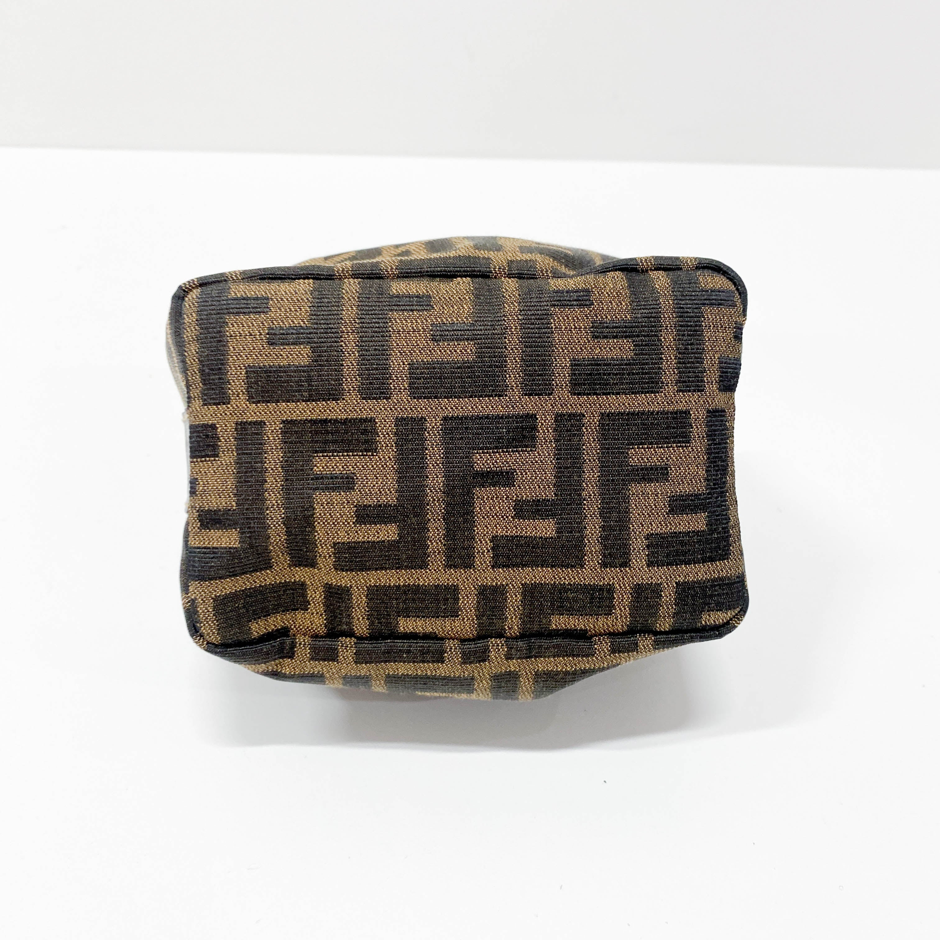 Zucca Mini Brown Canvas Handbag